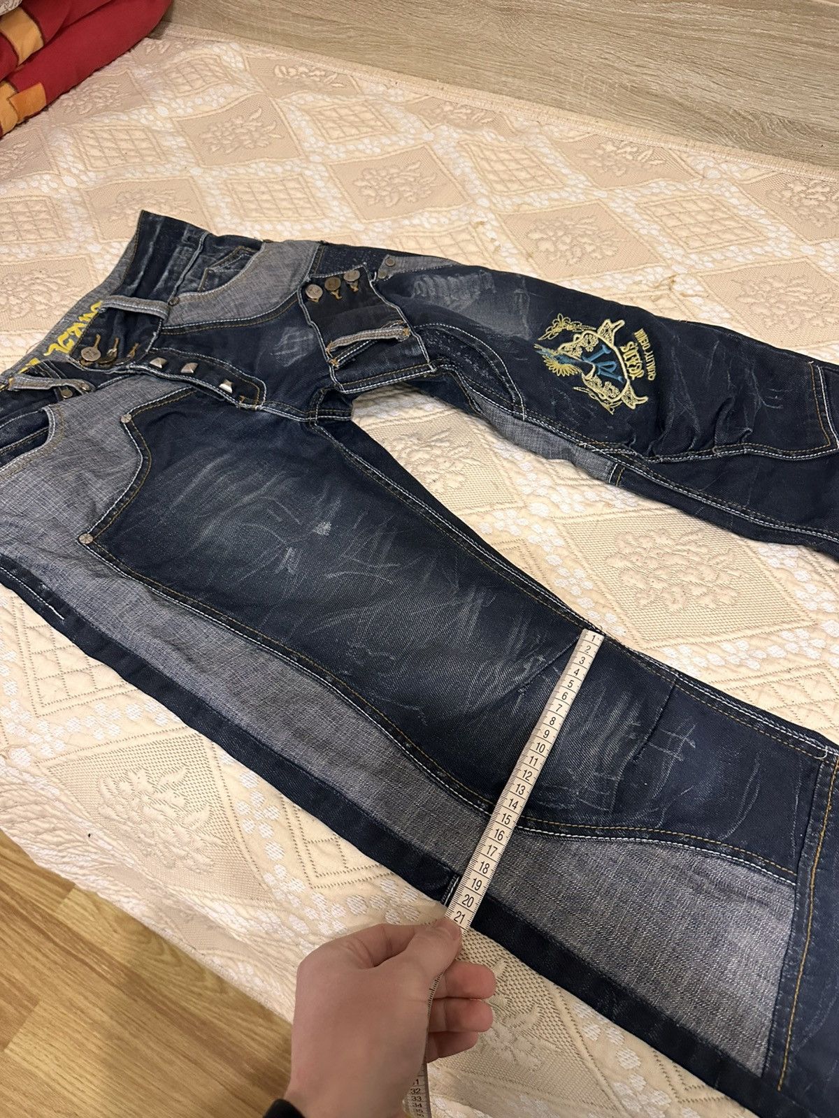 Voi Jeans 🔥 Voi Multipocket Patched Denim Jeans Y2K Hysteric Glamour Size US 34 / EU 50 - 14 Thumbnail