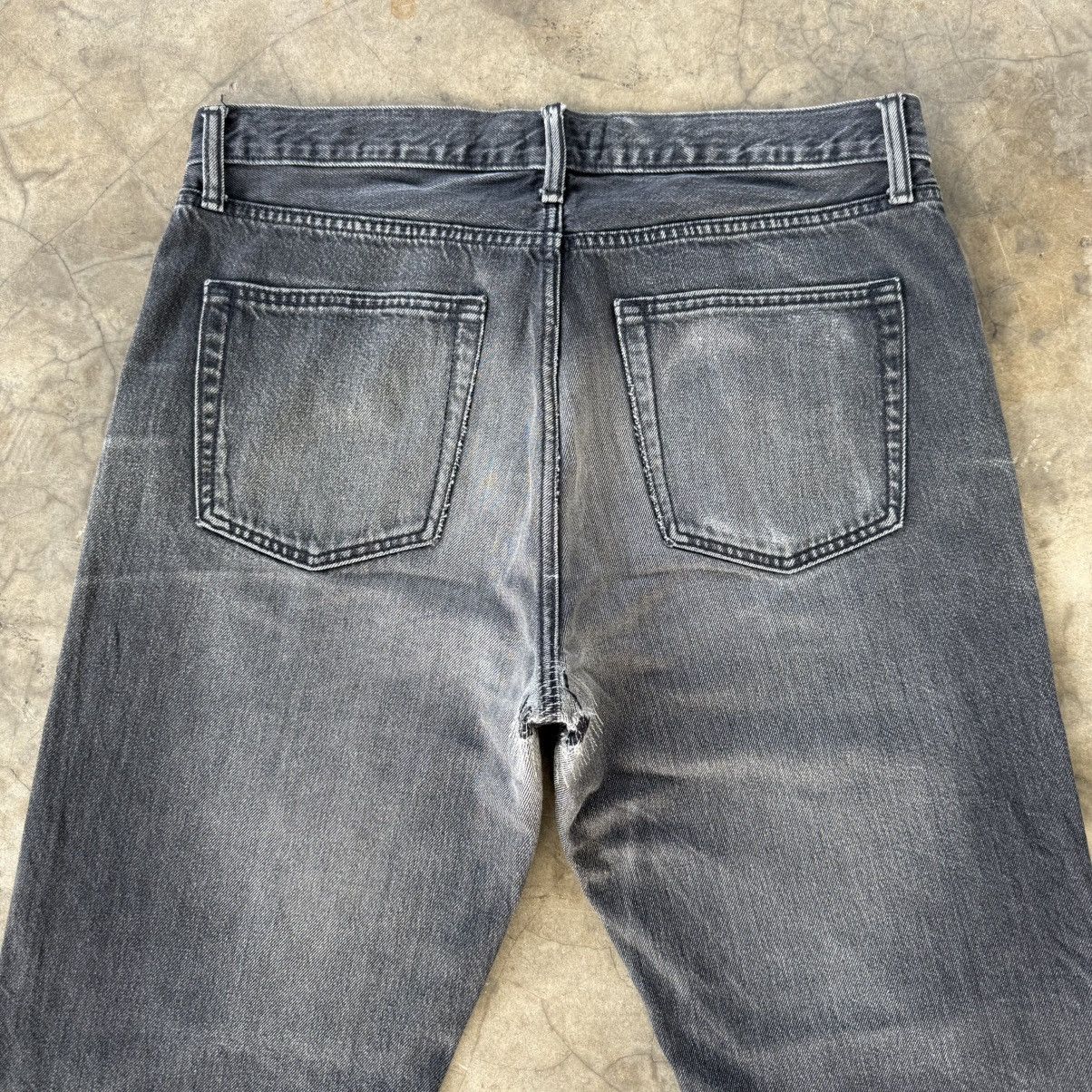 All Blacks W36x29 Vintage Japanese Black Denim Jean Pants Size US 36 / EU 52 - 12 Thumbnail