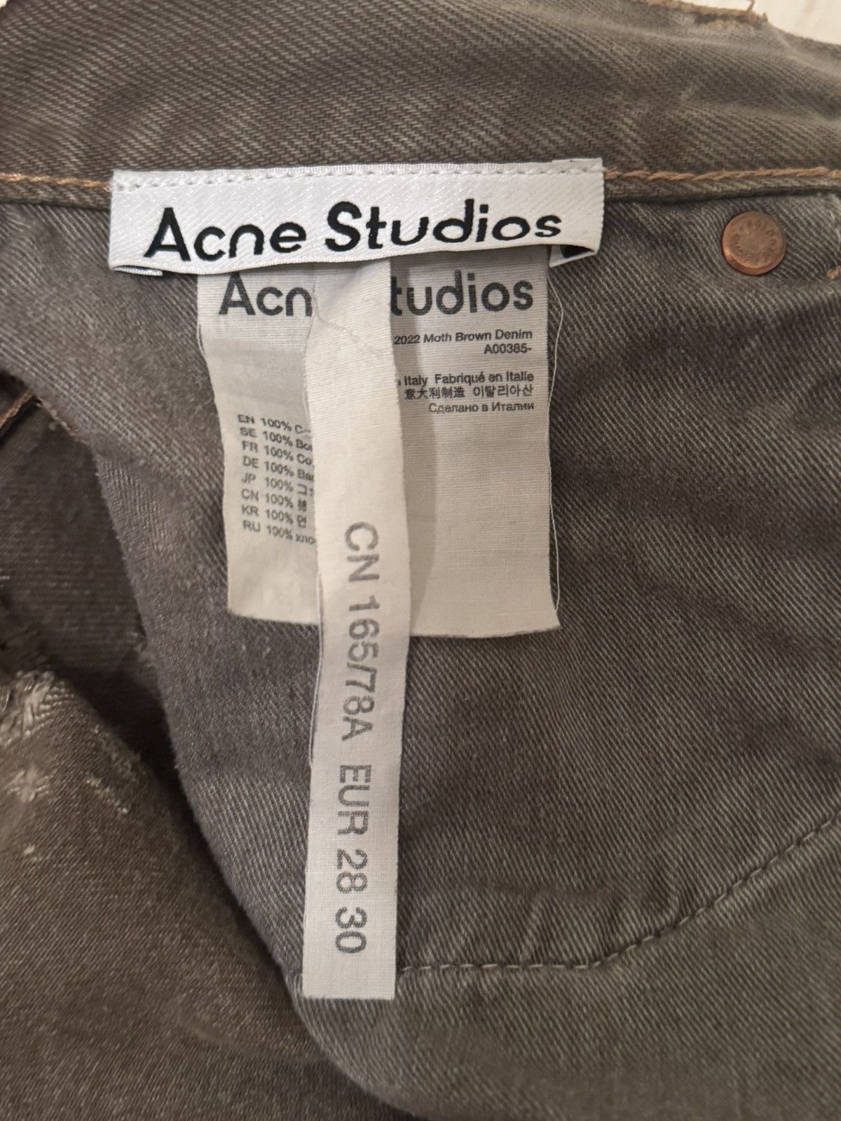 Acne Studios Acne Moth Cut Denim Size US 28 / EU 44 - 7 Thumbnail