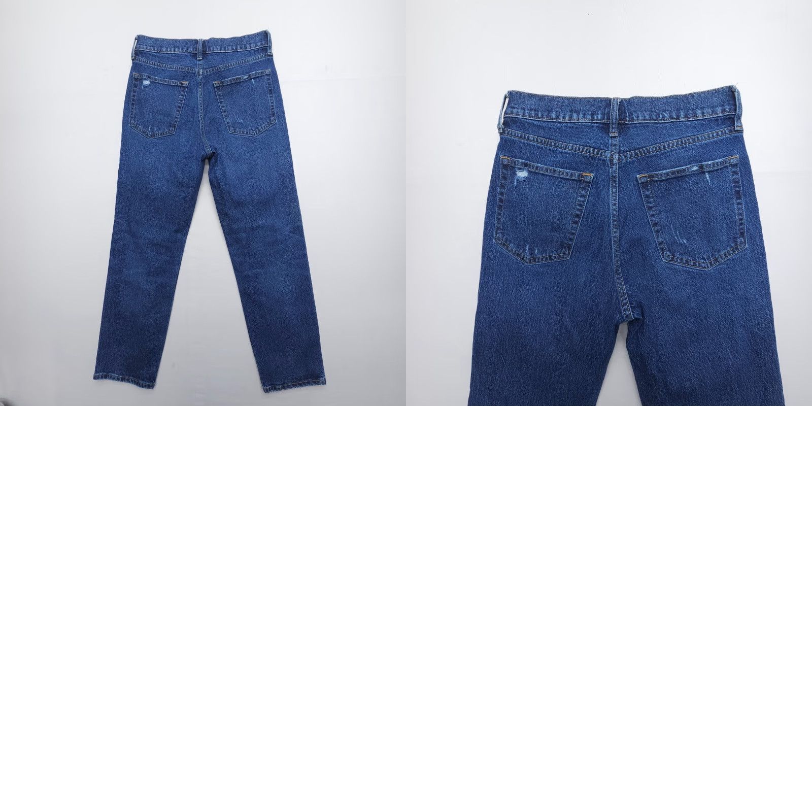 Gap VINTAGE Gap 1969 Jeans - 90s Style Straight High Rise Denim 4 / 27 Dark Blue Womens Jeans Size 27" / US 4 / IT 40 - 8 Thumbnail