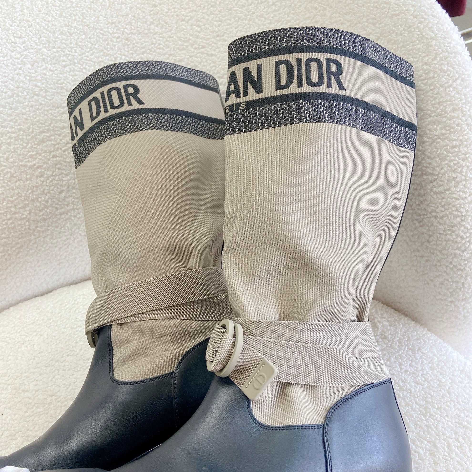 Dior Christian Dior Khaki Knight Mid-Calf Boot 39 1774 Size US 8.5 / IT 38.5 - 6 Thumbnail