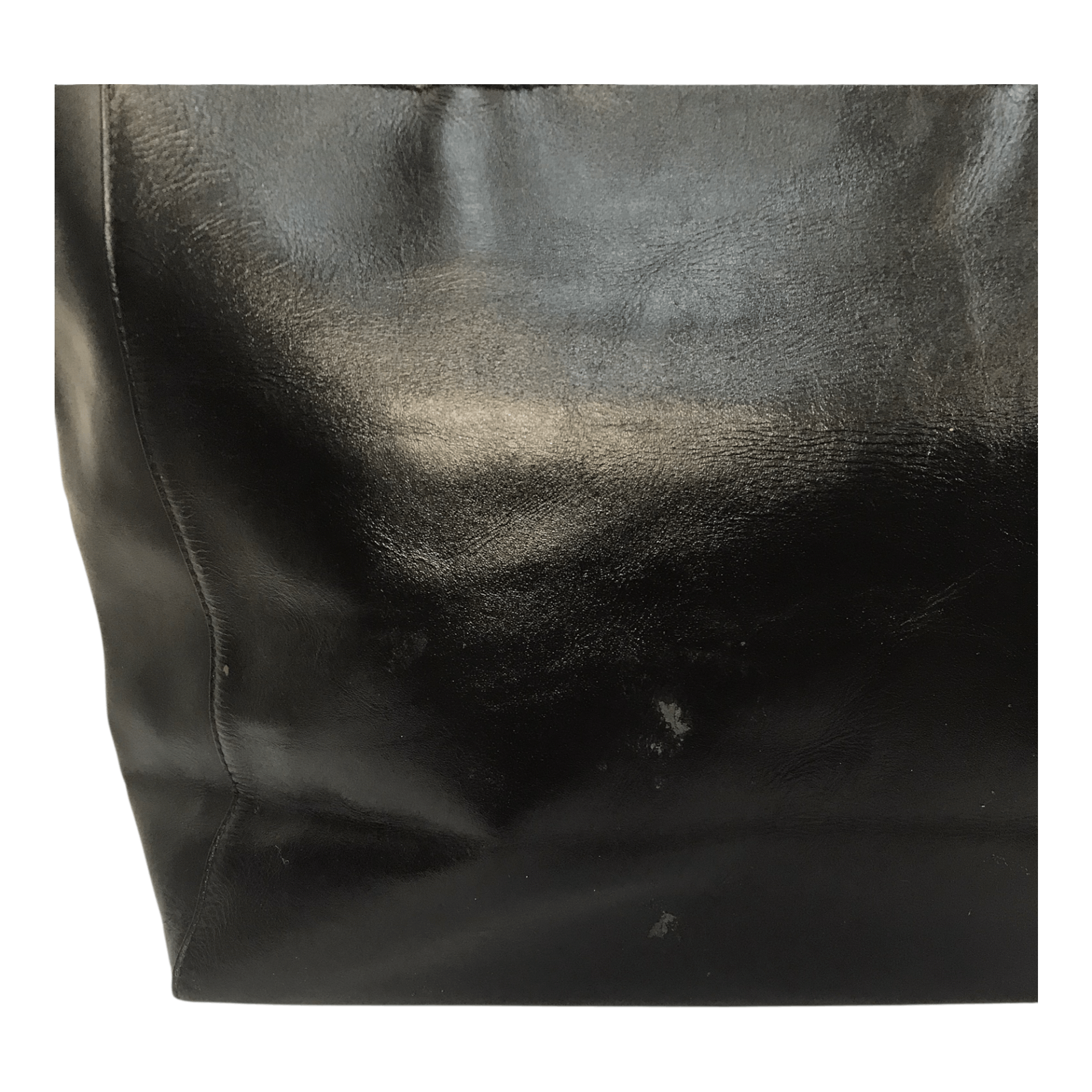 United Arrows United Arrow Black Leather Hand Bag Size ONE SIZE - 6 Thumbnail