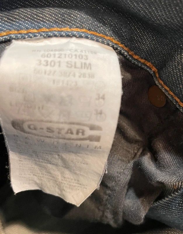 G-Star G Star Raw 3301 jeans size 34 Size US 34 / EU 50 - 8 Thumbnail