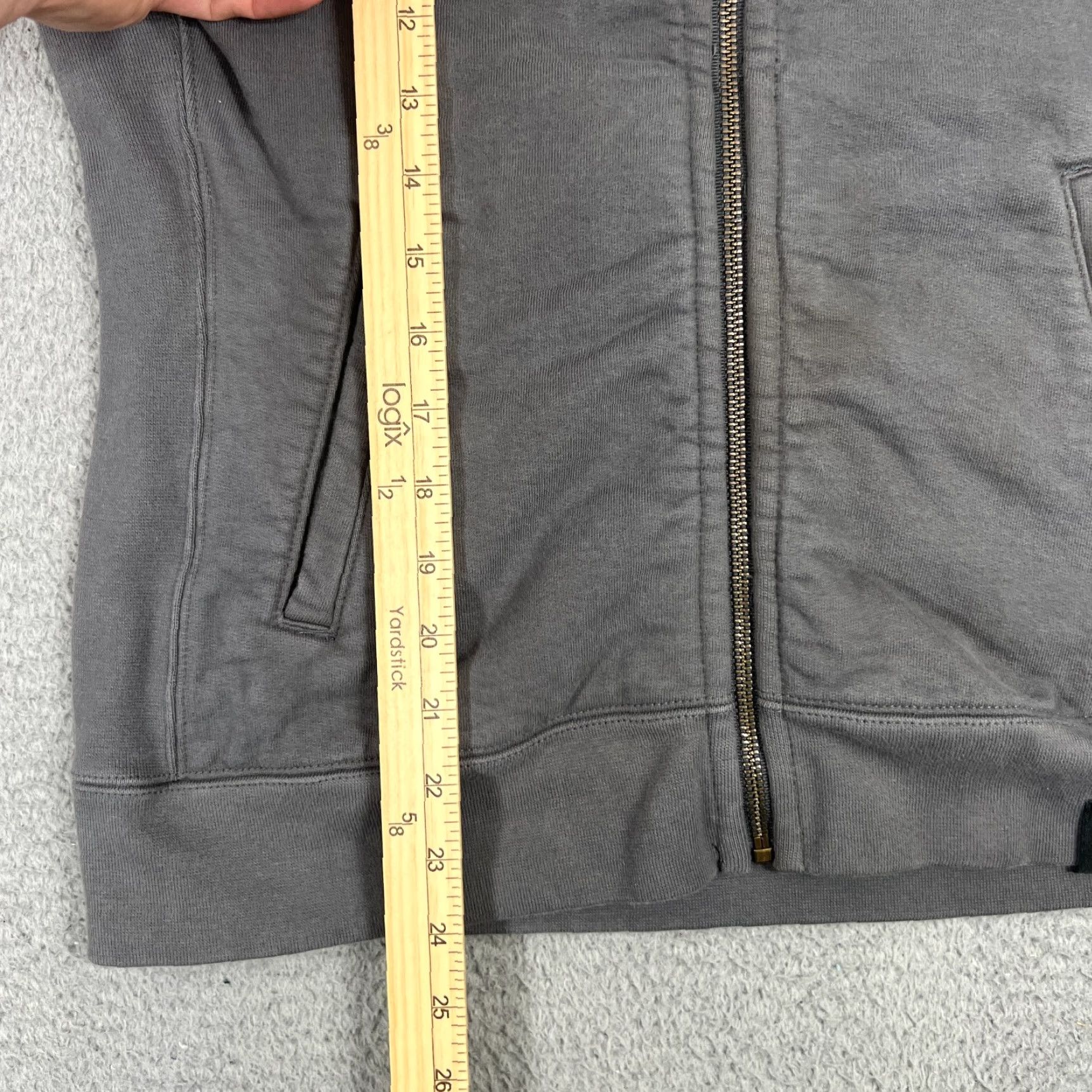 Vintage VINTAGE American Giant Hoodie Full Zip Womens Medium Black Cotton Sweatshirt Activewear Size M / US 6-8 / IT 42-44 - 5 Thumbnail