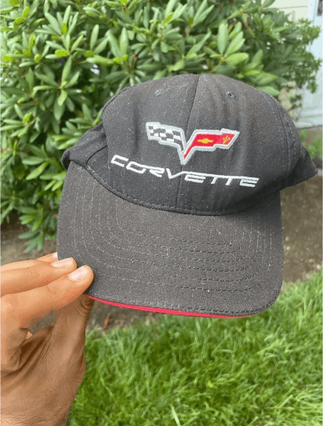 Chevrolet Vintage Corvette Chevy Racing Velcro Strap-Back Hat NASCAR Size ONE SIZE - 2 Thumbnail