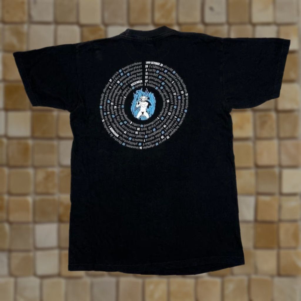 Vintage VINTAGE BG Jethro Tull “J-Tull Dot Com” Blues Hard Rock Band Tour T-Shirt Large Shirt Mens Black Graphic Print Front Back 1999 90s Size US L / EU 52-54 / 3 - 1 Thumbnail