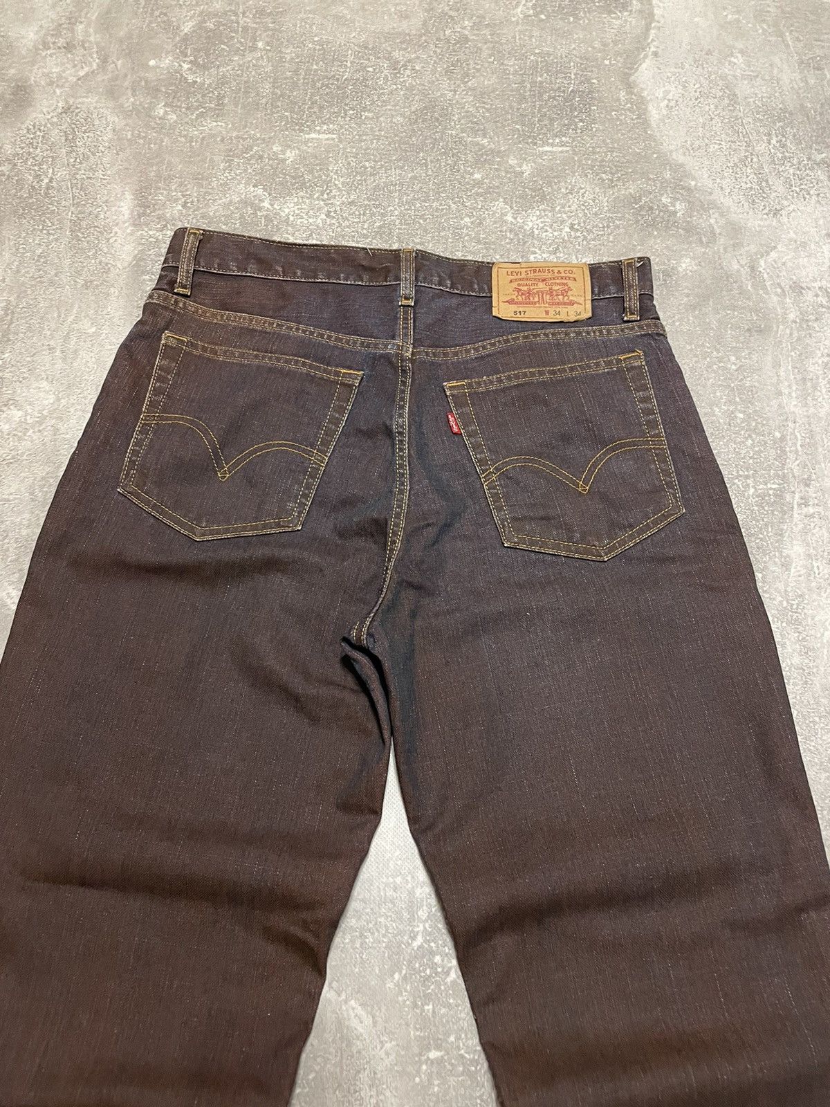 Levi's × Levi's Vintage Clothing × Vintage Vintage Levis 517 Washed Garment Dye Distressed Jeans Size US 34 / EU 50 - 3 Thumbnail