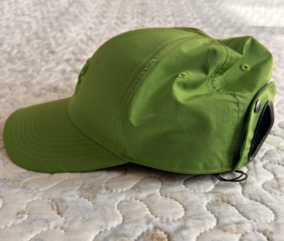 C.P. Company C.P. Company CHROME-R GOGGLE CAP glass hat cap green lime Size ONE SIZE - 6 Thumbnail