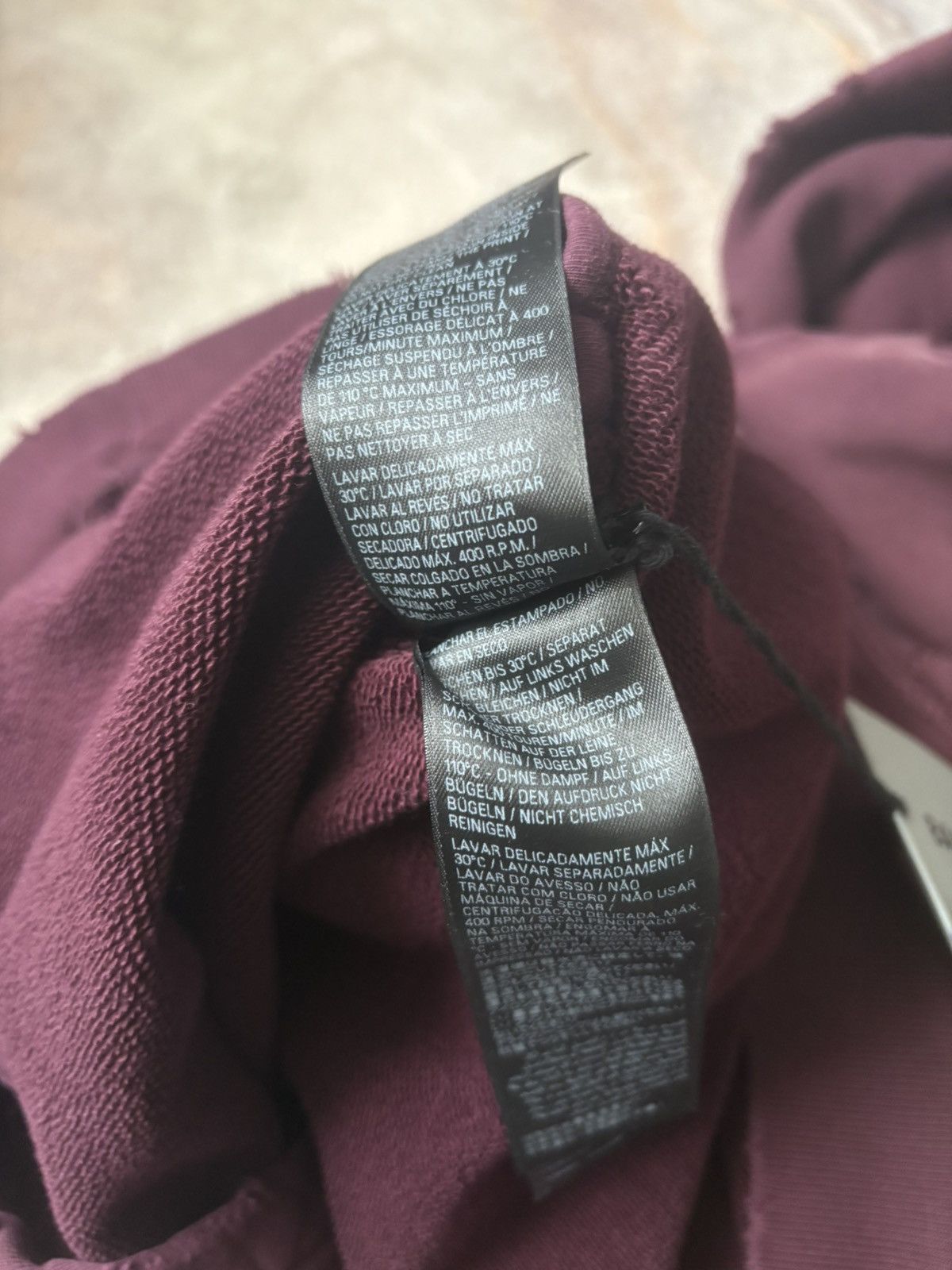 Balenciaga Balenciaga Tape hoodie Maroon Size US S / EU 44-46 / 1 - 6 Thumbnail