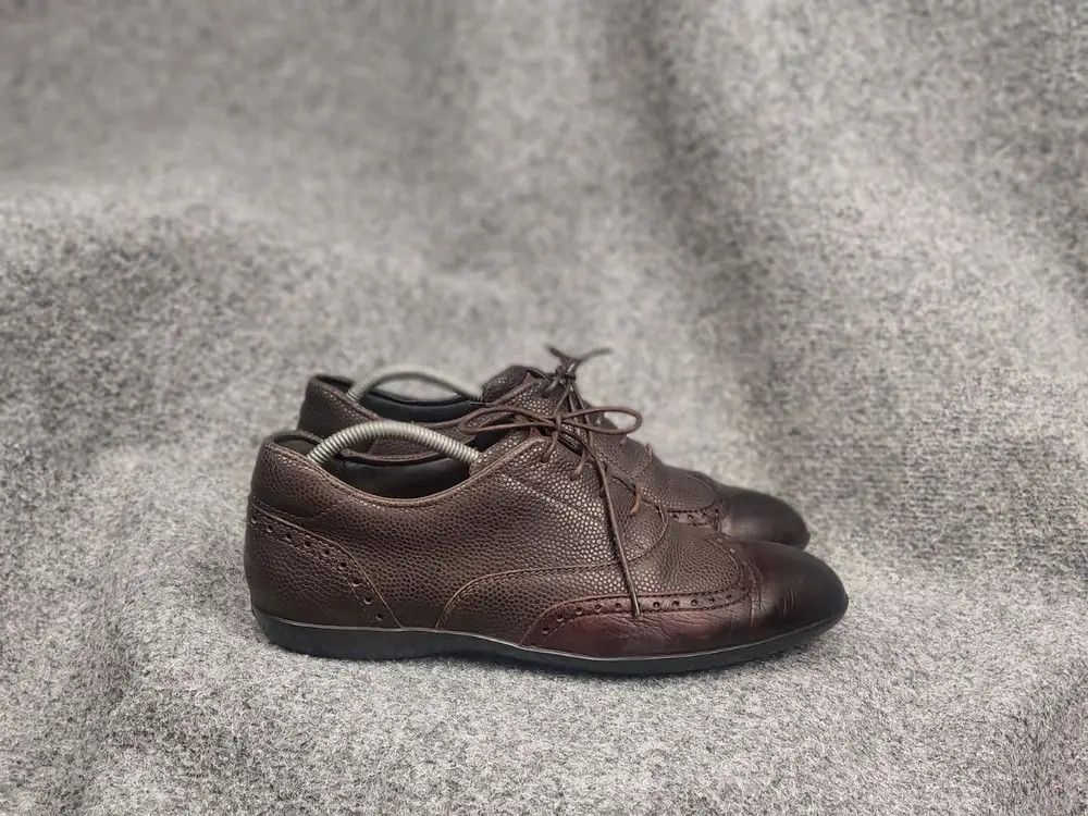 Santoni Santoni Design Brown Leather Low Top Sneakers oxford shoes Size US 8 / EU 41 - 1 Thumbnail