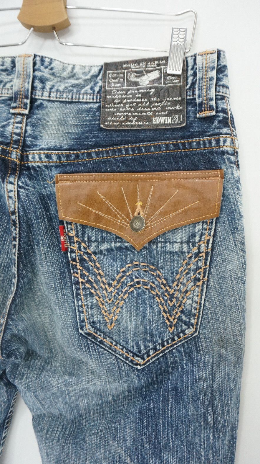 Edwin 🔥 Edwin Exclusive Vintage XVS EXV1878 Flared Bootcut Jeans Size US 34 / EU 50 - 6 Thumbnail