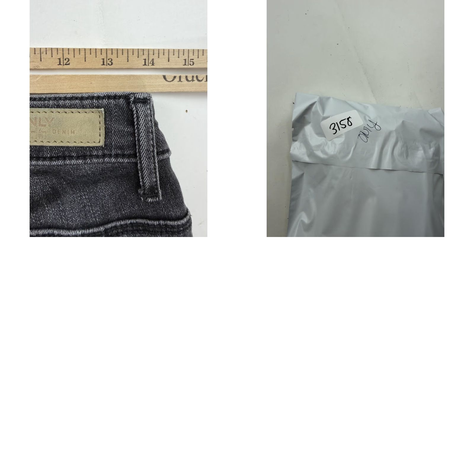 Vintage Only Kendell Jeans Womens Skinny Dark Gray Ankle Zip Distressed 30x27 Denim Slim Pockets Size 30" / US 8 / IT 44 - 9 Thumbnail