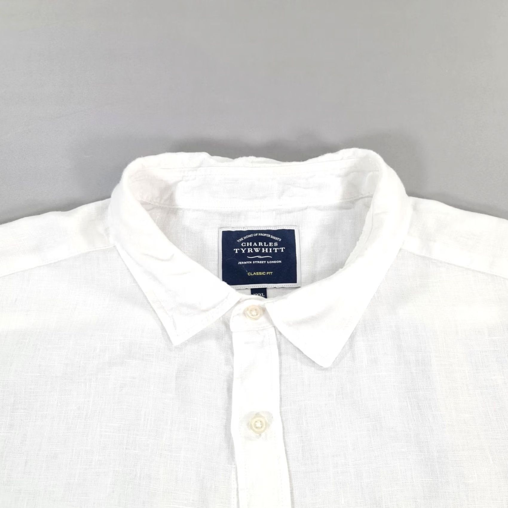Charles Tyrwhitt Charles Tyrwhitt Mens Shirt White 3XL Classic Fit 100% Linen Button-Up Long Sleeve Collared Shirt Womens? Size US XXL / EU 58 / 5 - 2 Thumbnail