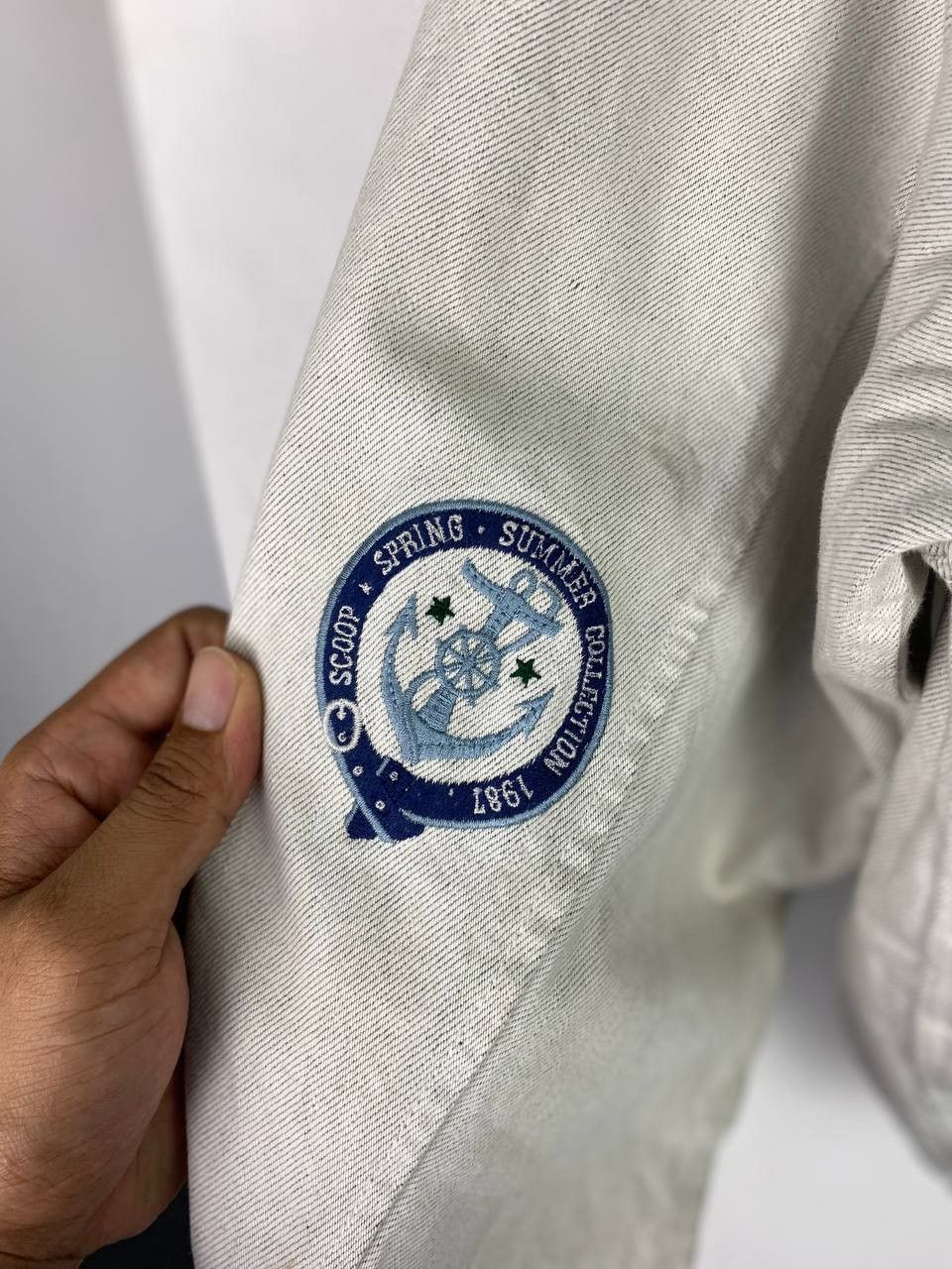 Japanese Brand vintage japanese brands denim bomber jacket nice design Size US M / EU 48-50 / 2 - 16 Thumbnail