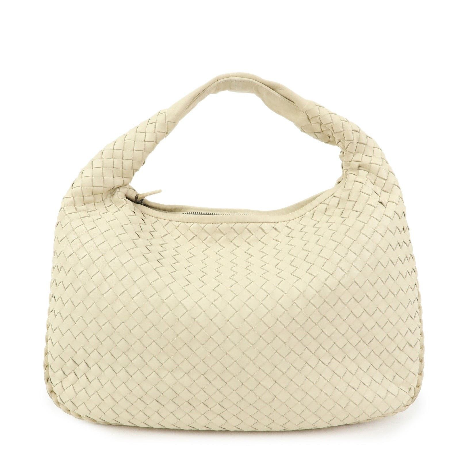 Bottega Veneta Bottega Veneta Intrecciato Lambskin Hobo Bag Cream Size ONE SIZE - 1 Thumbnail
