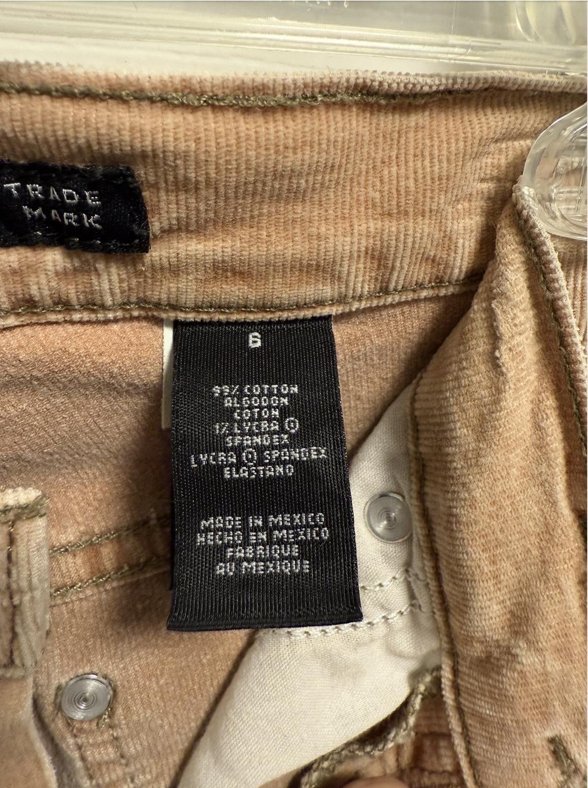 DKNY DKNY Jeans Tan Corduroy Pants Size 6 Made in Mexico Size 30" / US 8 / IT 44 - 3 Thumbnail