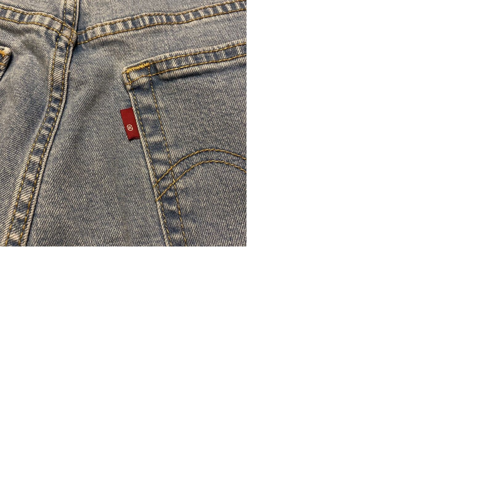 Levi's Levi's Wedgie Skinny Jeans Women's 29 Button Fly Light Blue Denim Distressed 28x26 Men? Women? Size 29" - 9 Thumbnail