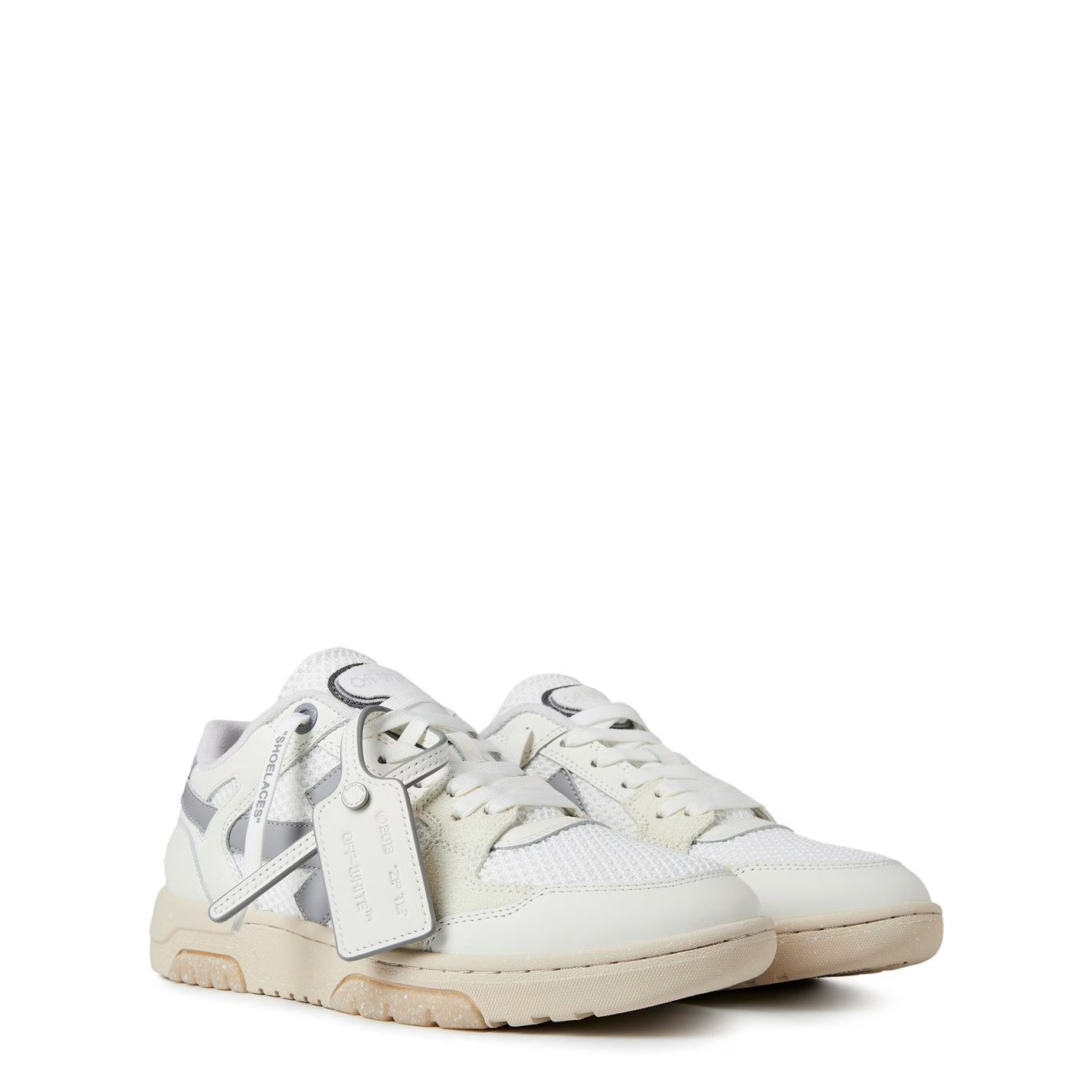 Off-White o1g2r1mq0226 Slim Low Trainers in White & Grey Size US 6 / EU 39 - 3 Thumbnail