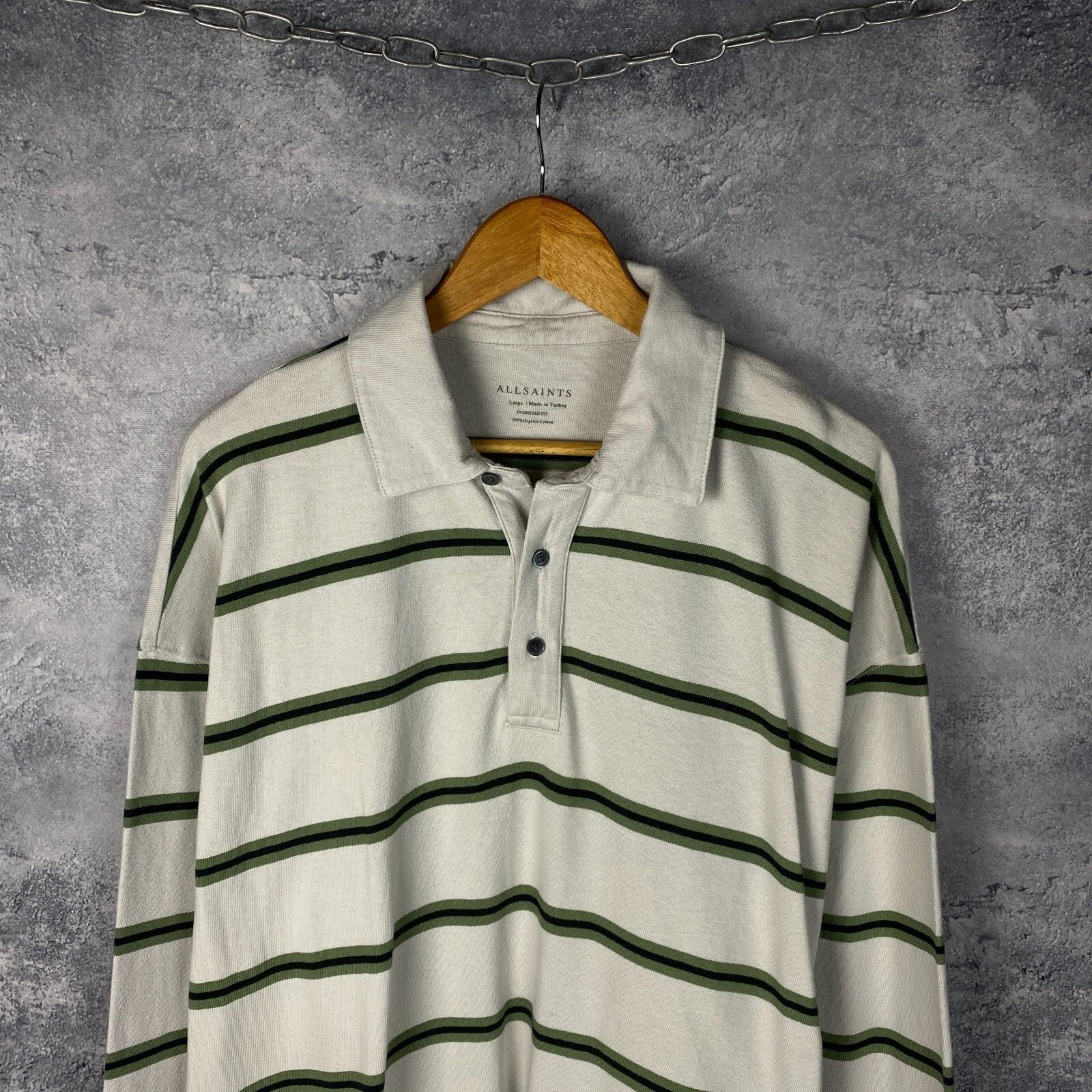 Allsaints Allsaints Polo Longsleeve Men's Size L Multicolor ` Size US L / EU 52-54 / 3 - 2 Thumbnail