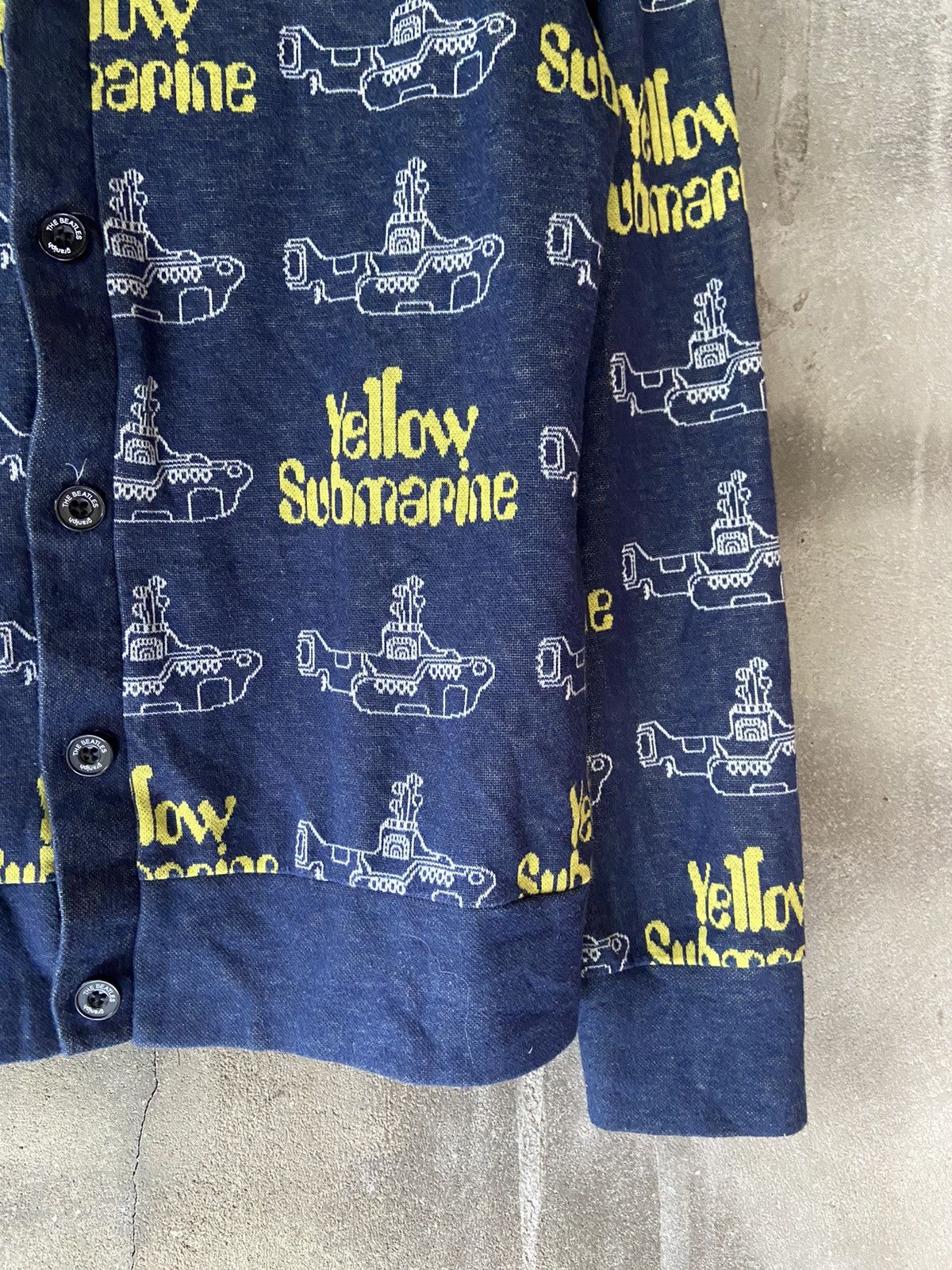 Japanese Brand THE BEATLES KNIT 2 IN 1 SACSNY STRIPED TEE Size US M / EU 48-50 / 2 - 18 Thumbnail