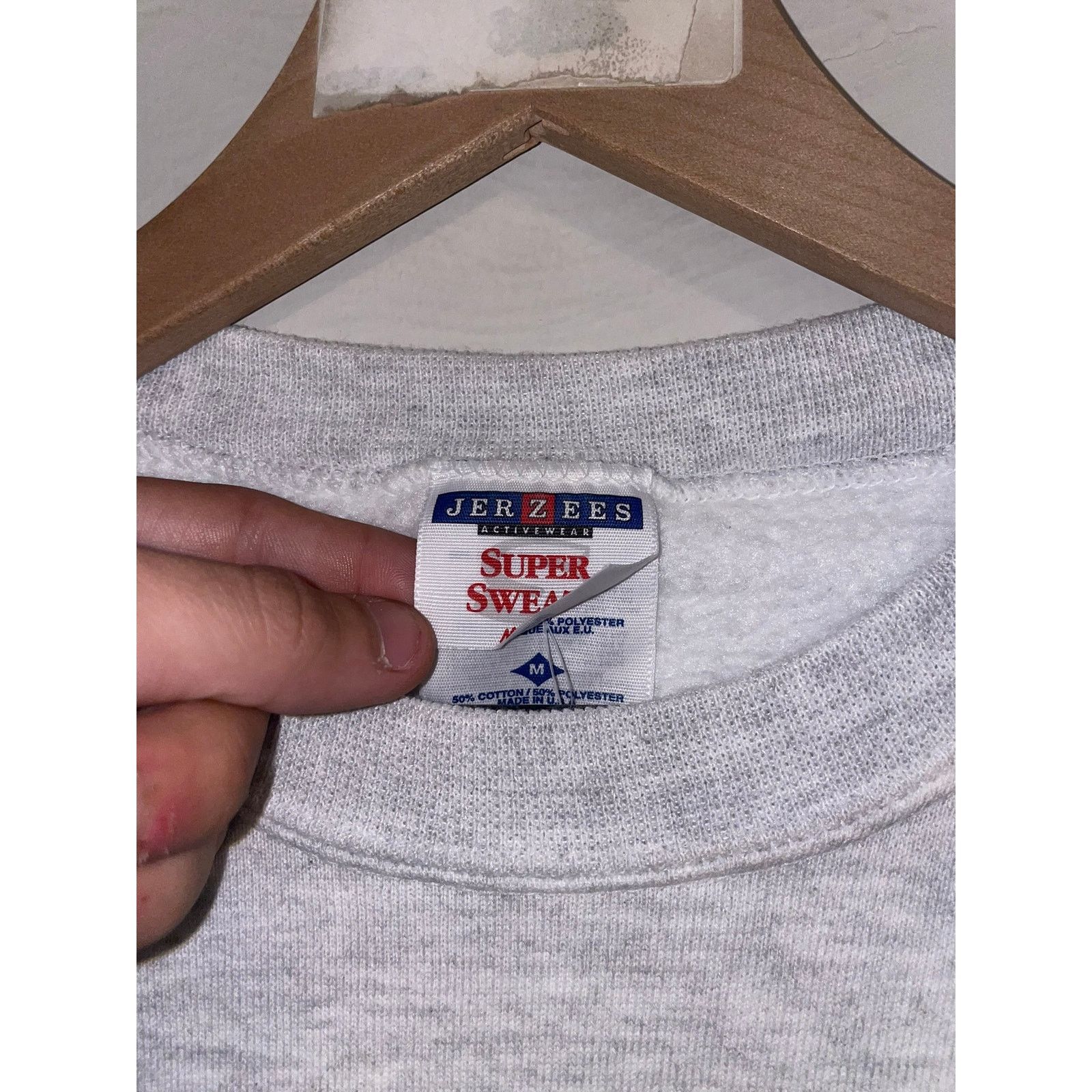 Jerzees Vintage Shawnee Mountain Sweatshirt Snow Tubing Stained 90s Size US M / EU 48-50 / 2 - 5 Thumbnail