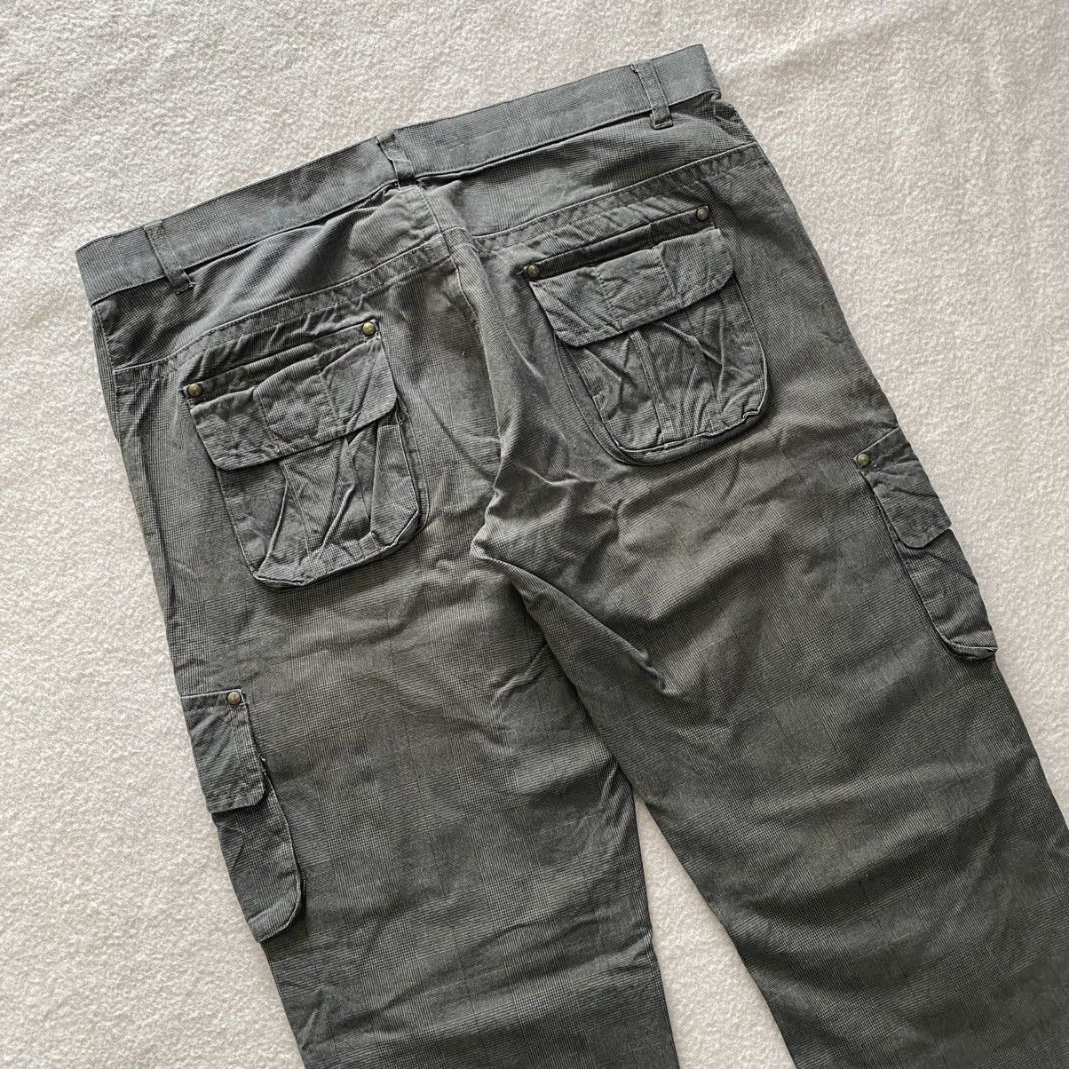 Japanese Brand × Michel Klein Vintage Michel Klein Flared Cargo Pants w36 Size US 36 / EU 52 - 7 Thumbnail