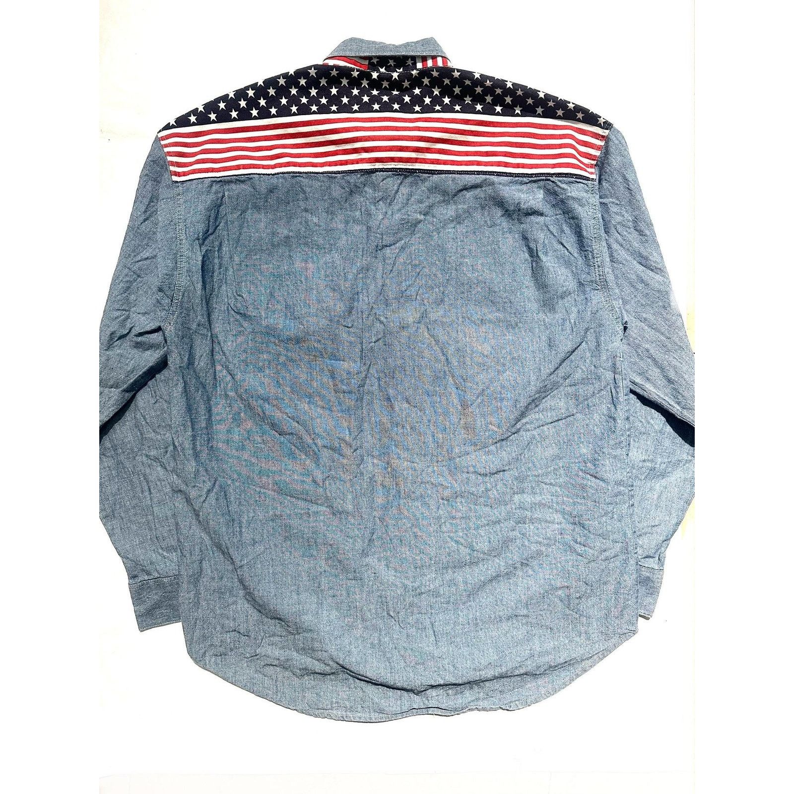 Other Biscote &Co denim shirt US flag inserts NoS 80s 2 available. Size US S / EU 44-46 / 1 - 5 Thumbnail