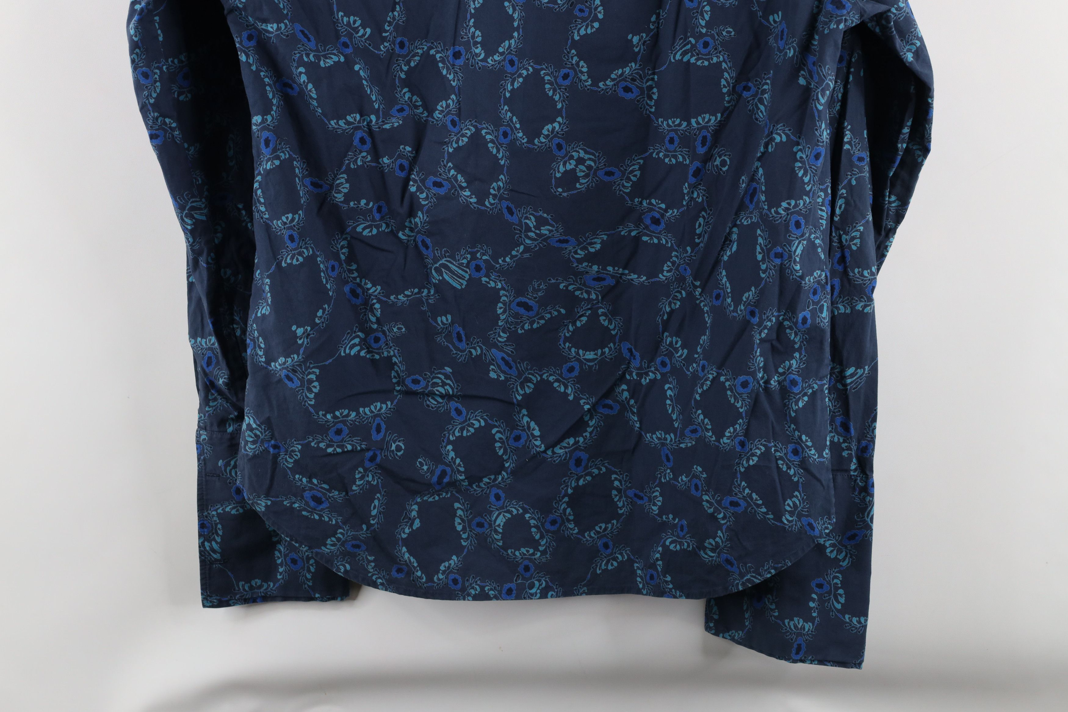 Theory × Vintage Theory Andrew Flower All Over Print French Cuff Button Shirt Size US S / EU 44-46 / 1 - 9 Thumbnail