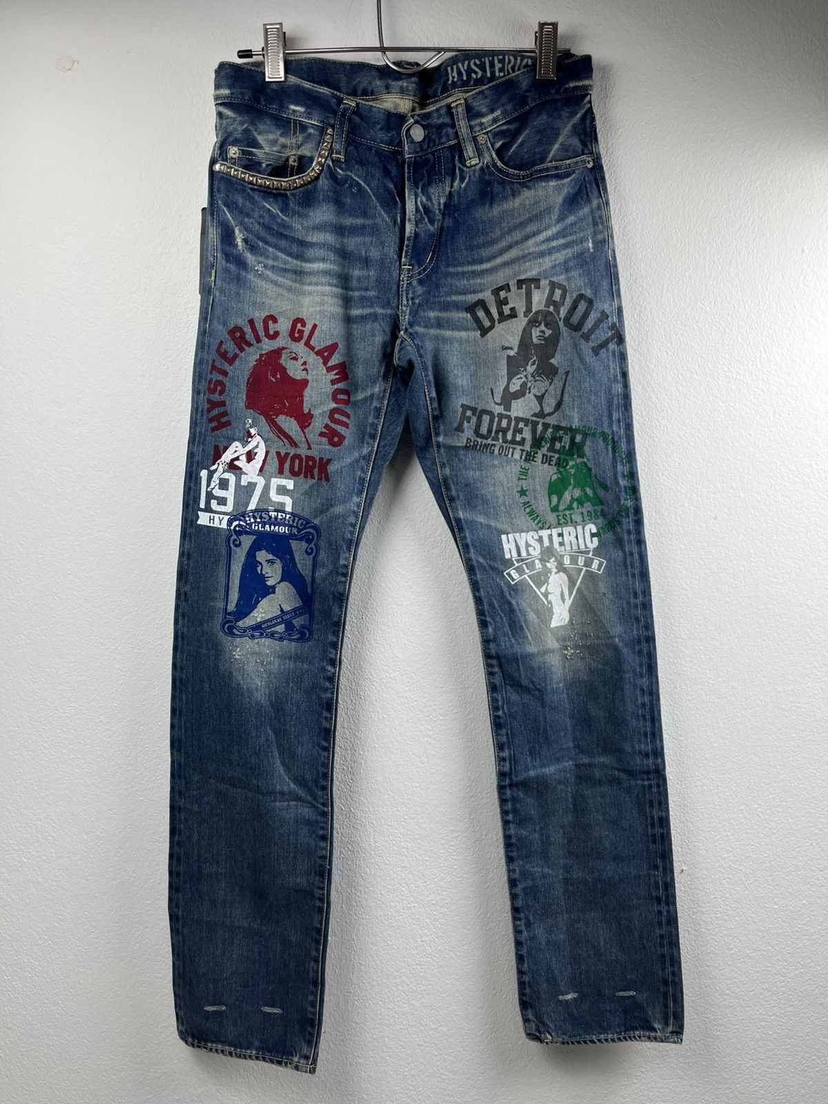Vintage 90s Hysteric Glamour Kinky Patchwork Hagi Denim
