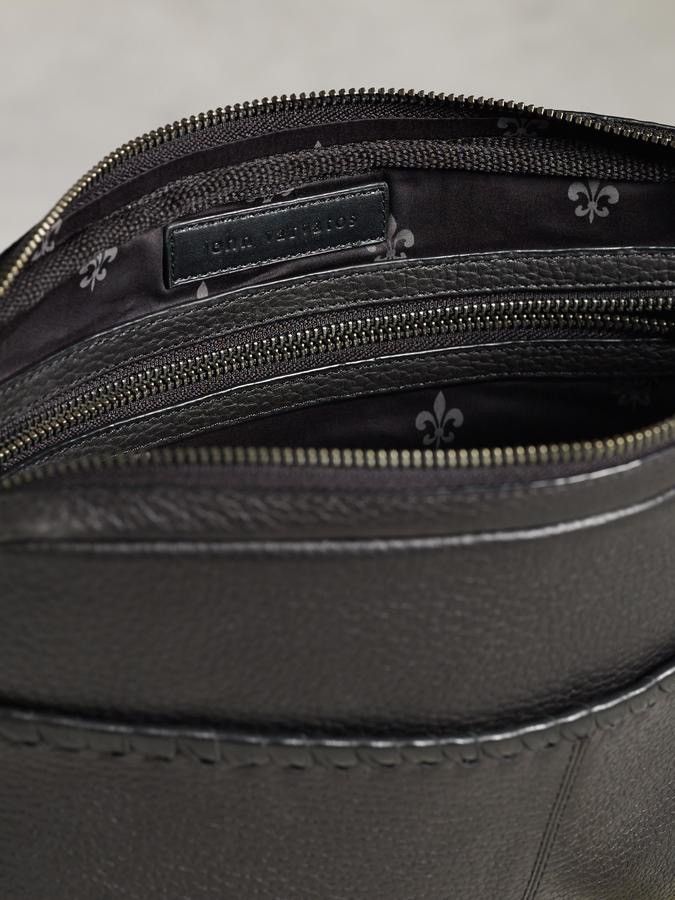 John Varvatos Leather Whipstitched Pouch Size ONE SIZE - 2 Thumbnail
