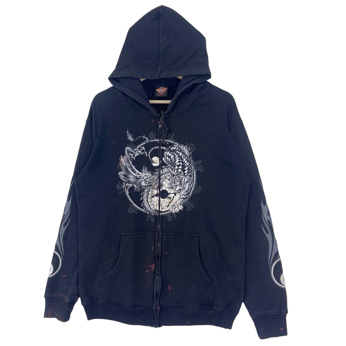 Japanese Brand × Vintage Haraju Dragon Tigers Zip Up Hoodie Sweatshirt Size US M / EU 48-50 / 2 - 5 Thumbnail