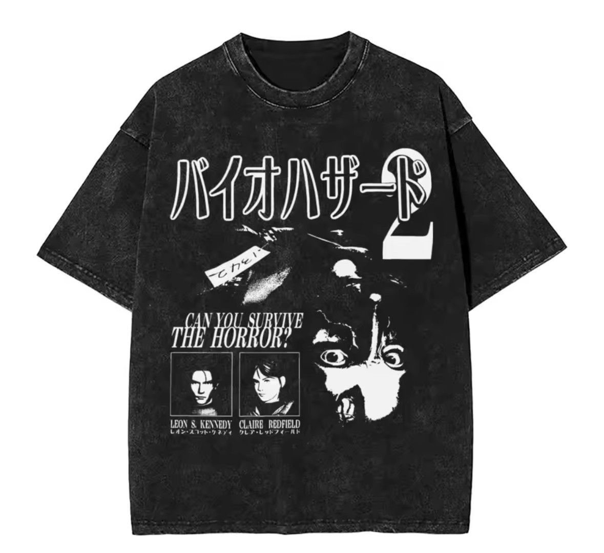 Other Horror Resident Survival Game Graphic Washed T-Shirt Size US M / EU 48-50 / 2 - 1 Thumbnail