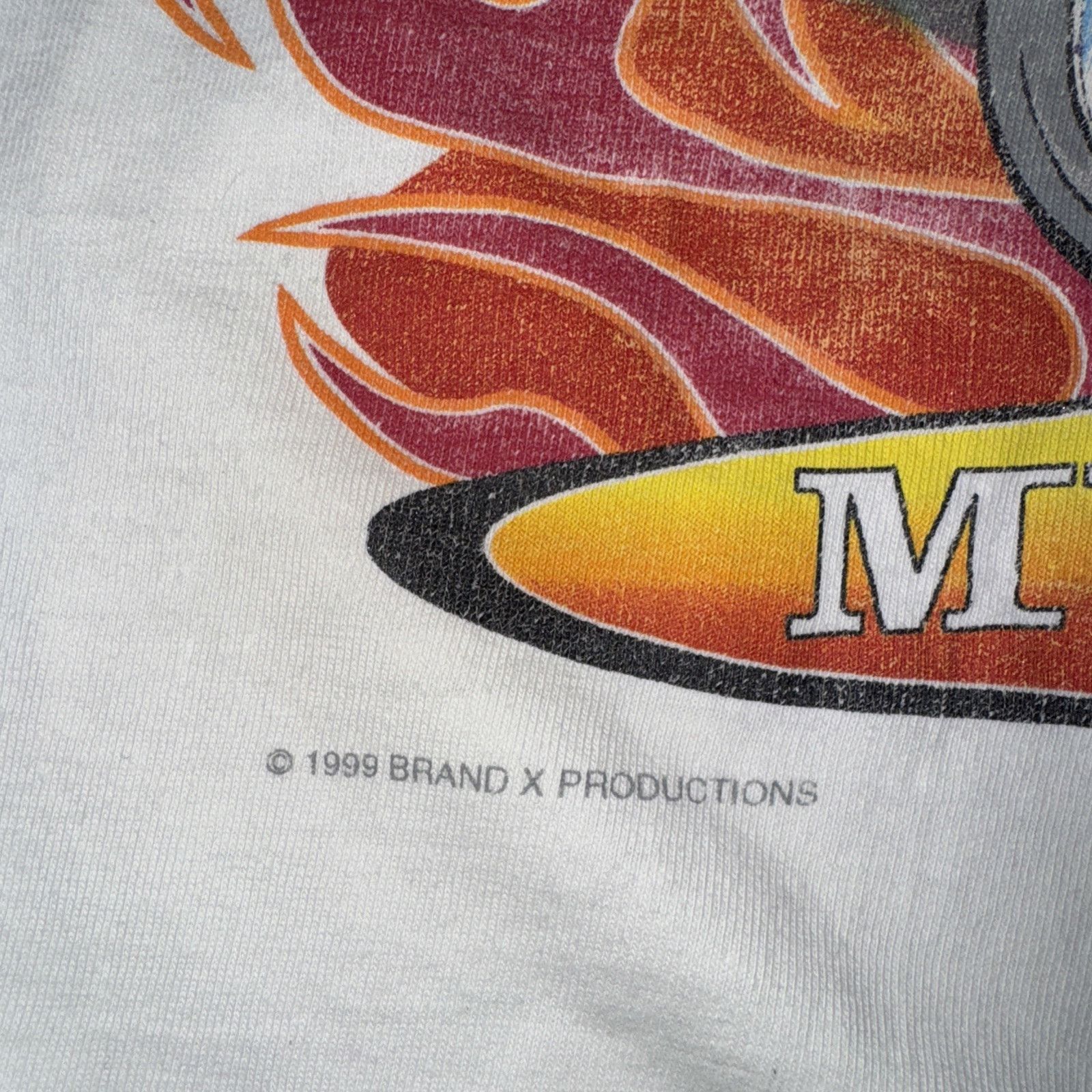 Mustang × Vintage Vintage 1999 Mustang Muscle Car T-Shirt White XL 23x28 Size US XL / EU 56 / 4 - 3 Thumbnail