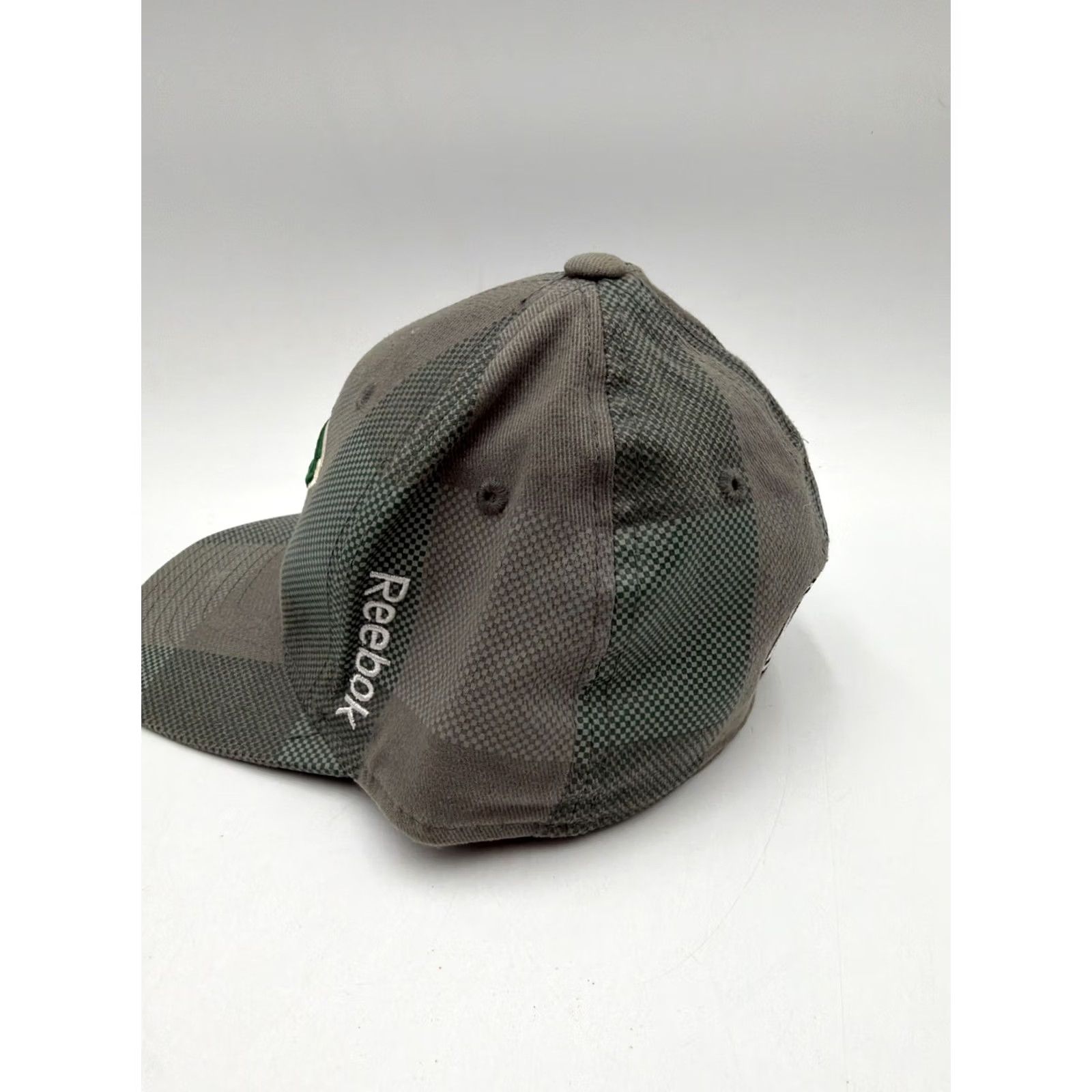 Reebok Reebok Center Ice Minnesota Wild Hat Mens Green Gray Cap NHL Hockey Checkered S/M XS? Size ONE SIZE - 3 Thumbnail