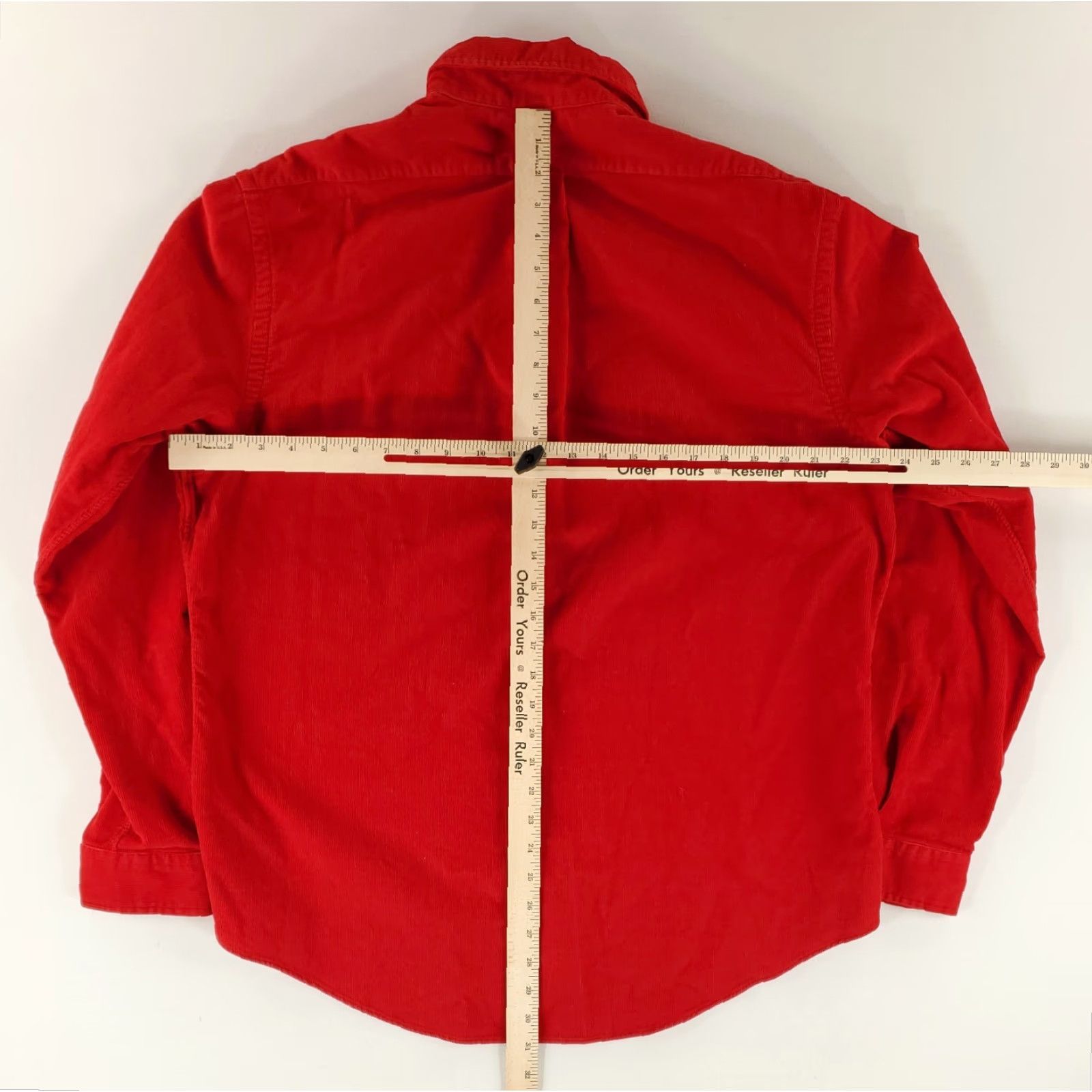 Ralph Lauren Ralph Lauren Shirt Corduroy Button Down Custom Fit Red Long Sleeve Mens XL Size US XL / EU 56 / 4 - 7 Thumbnail