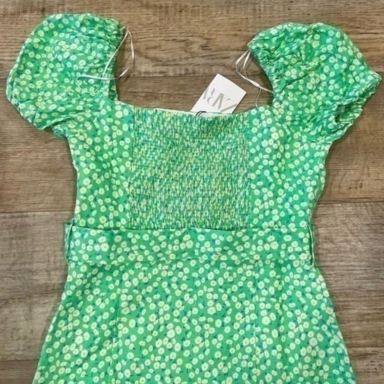 Zara ZARA Linen Belted Mini Dress NWT Size L / US 10 / IT 46 - 22 Thumbnail