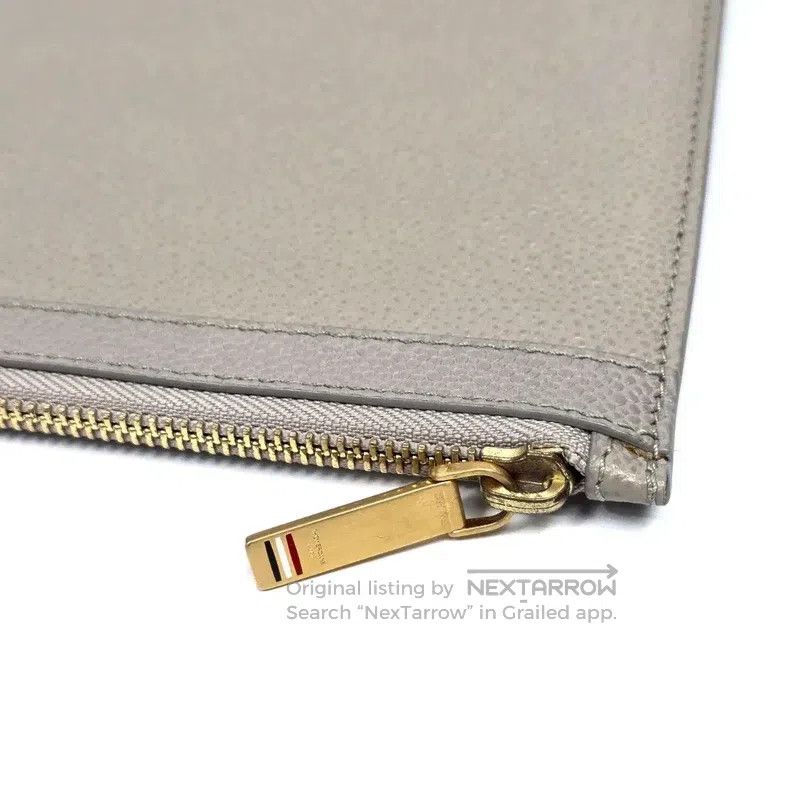 Thom Browne Thom Browne Pebble-textured clutch bag Size ONE SIZE - 5 Thumbnail