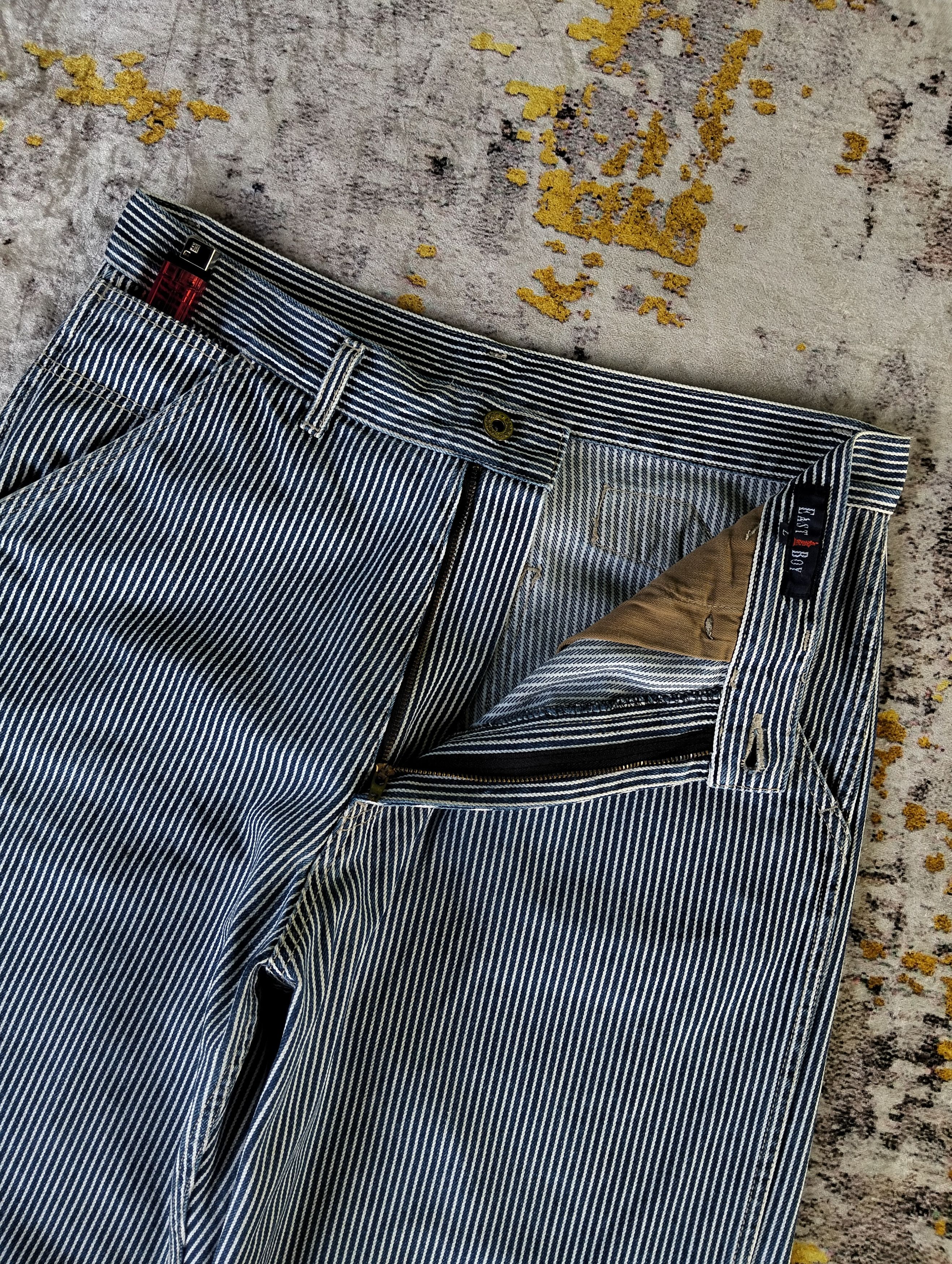 Japanese Brand Vintage Japanese East Boy Hickory Buckle Back Jeans Size US 33 - 10 Thumbnail
