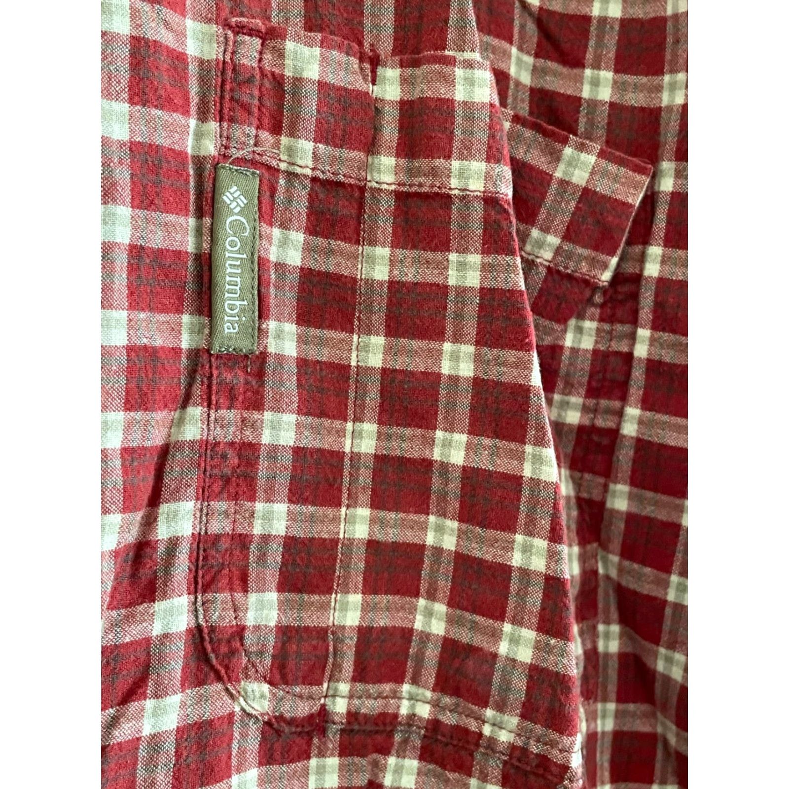 Vintage Columbia Shirt Mens Med Long Sleeve Button-Up Red Plaid, Casual Workwear, Pockets, Breathable Size US M / EU 48-50 / 2 - 2 Thumbnail