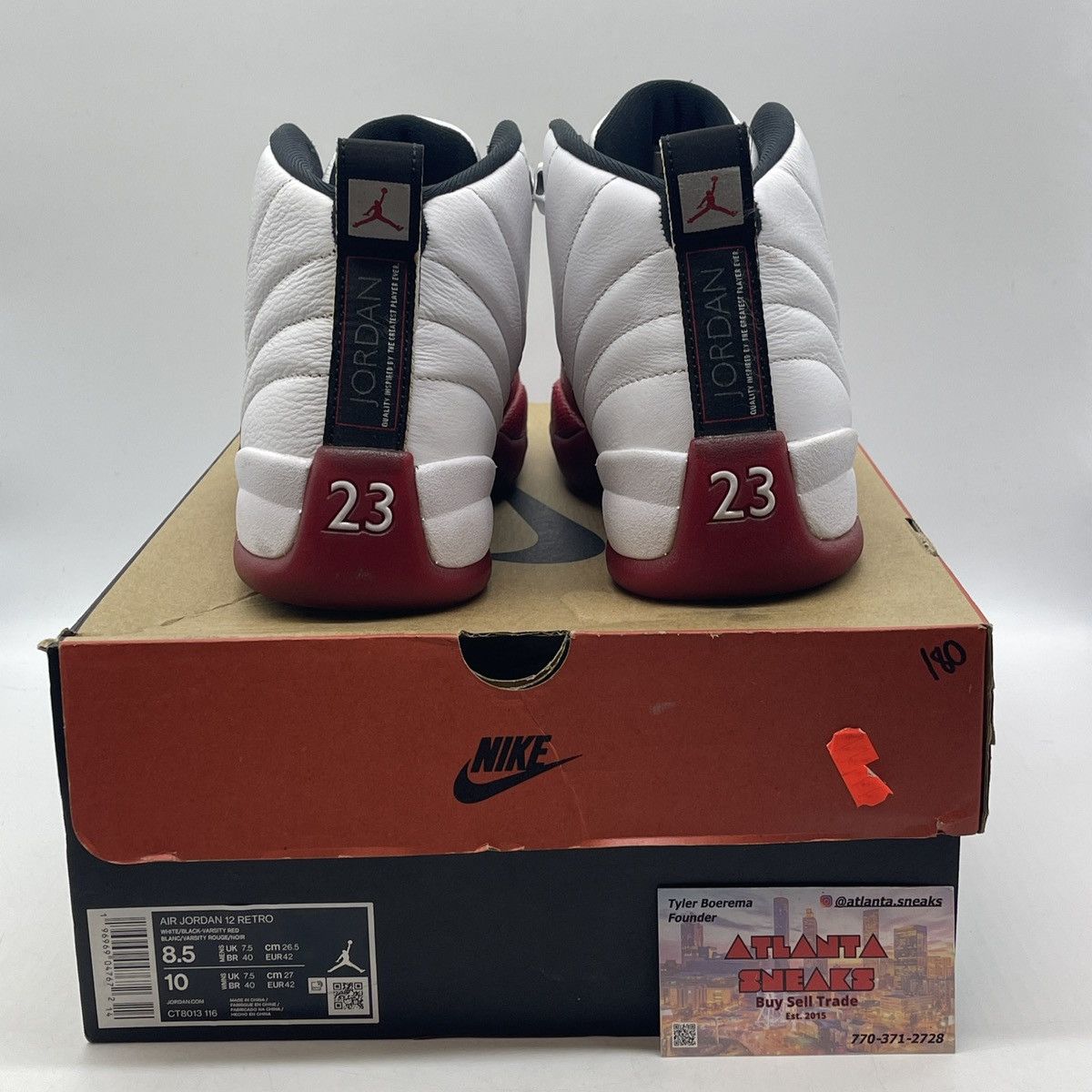 Jordan Brand Air Jordan 12 Cherry Size US 8.5 / EU 41-42 - 3 Thumbnail