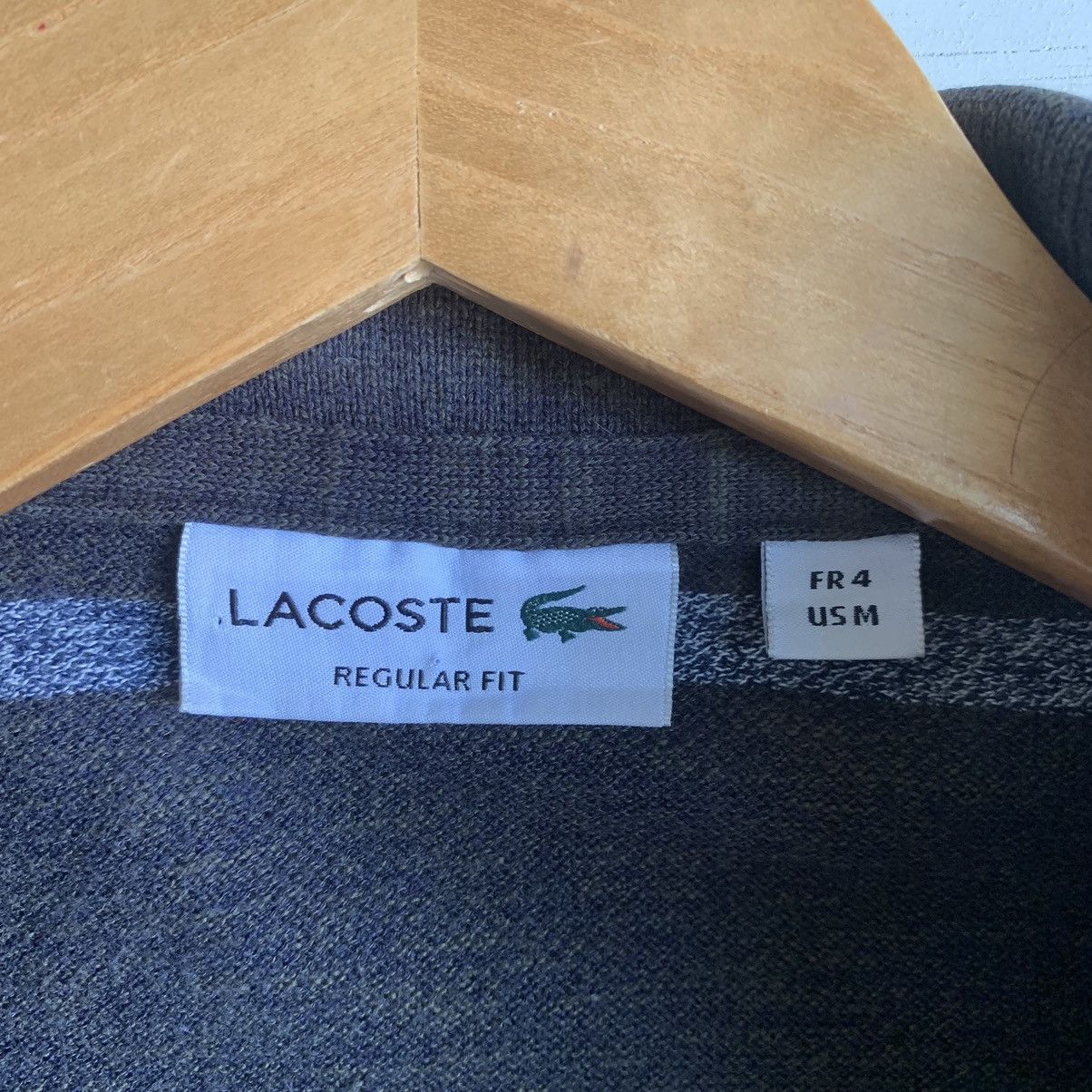 Lacoste Vintage Long Sleeve Lacoste Striped Polo Shirt Size US M / EU 48-50 / 2 - 13 Thumbnail