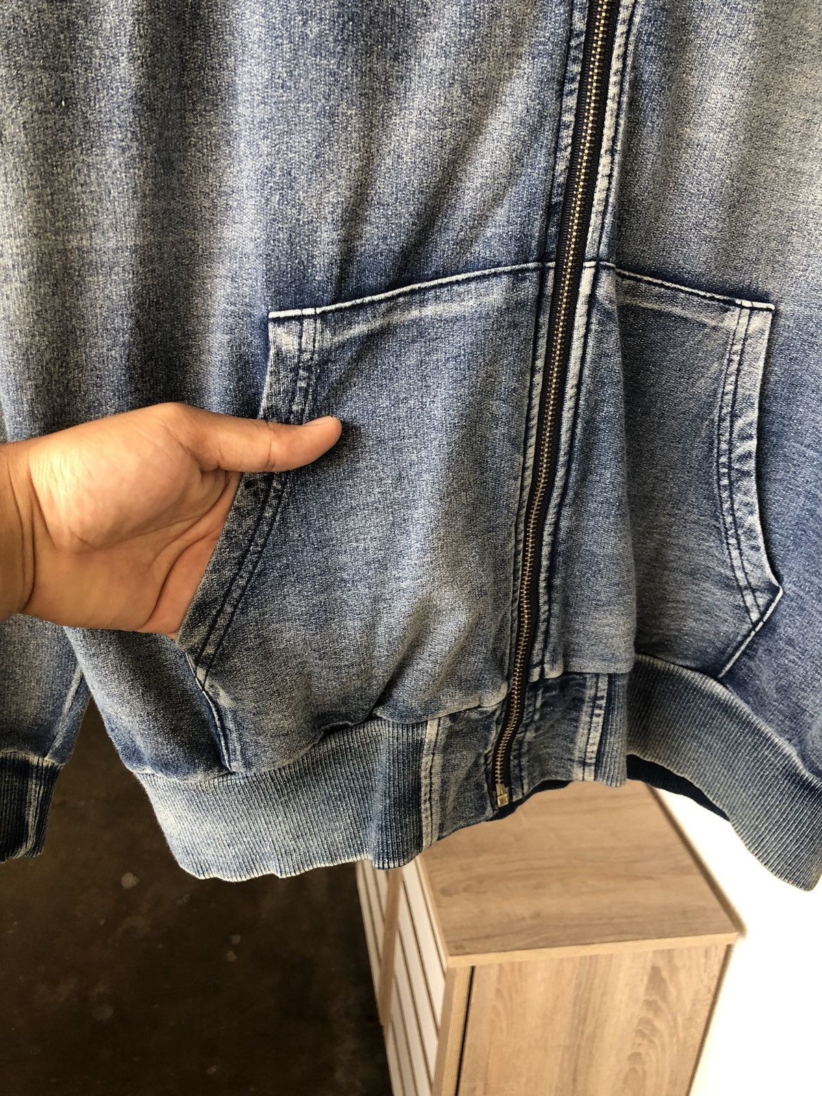 Japanese Brand Rare❗️Baycrest Faded Blue Jeans Style Sweater Hoodie Size US L / EU 52-54 / 3 - 5 Thumbnail
