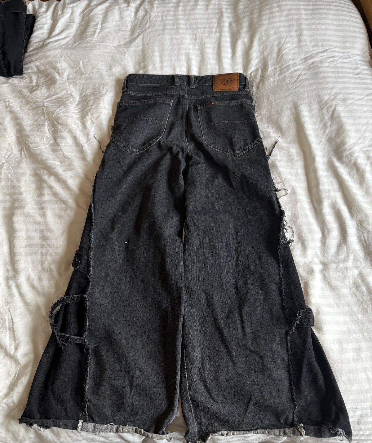 Japanese Brand Japanese Wide Flared Patchwork Denim Size US 30 / EU 46 - 4 Thumbnail
