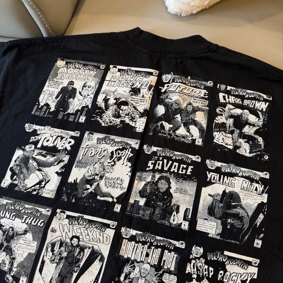 Metro Boomin Metro Boomin Heroes and Villains tee size XL black