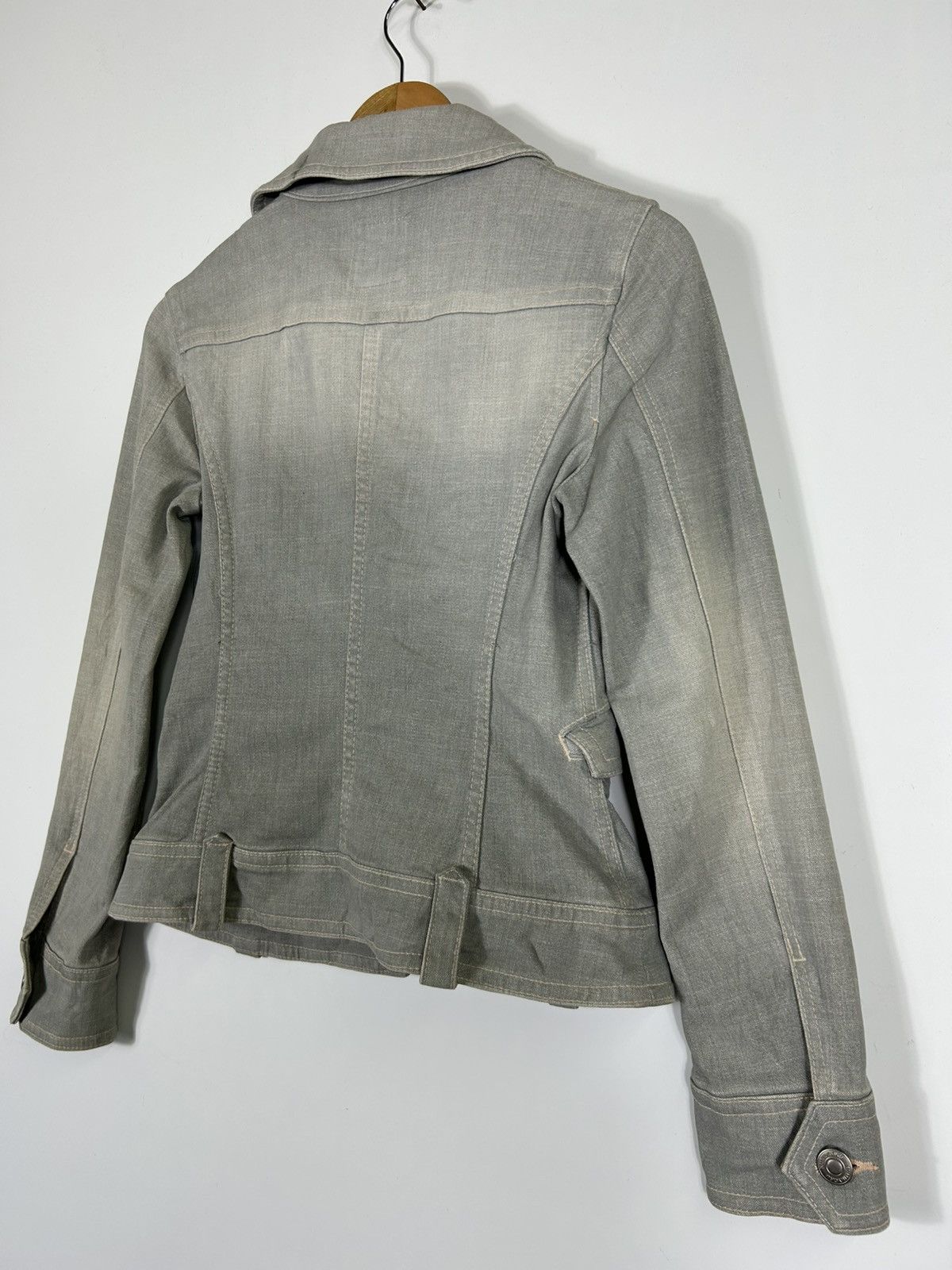 Japanese Brand ⚡️Vintage Y2K Kumiyoku Onward Zipper Denim Jacket Size S / US 4 / IT 40 - 16 Thumbnail