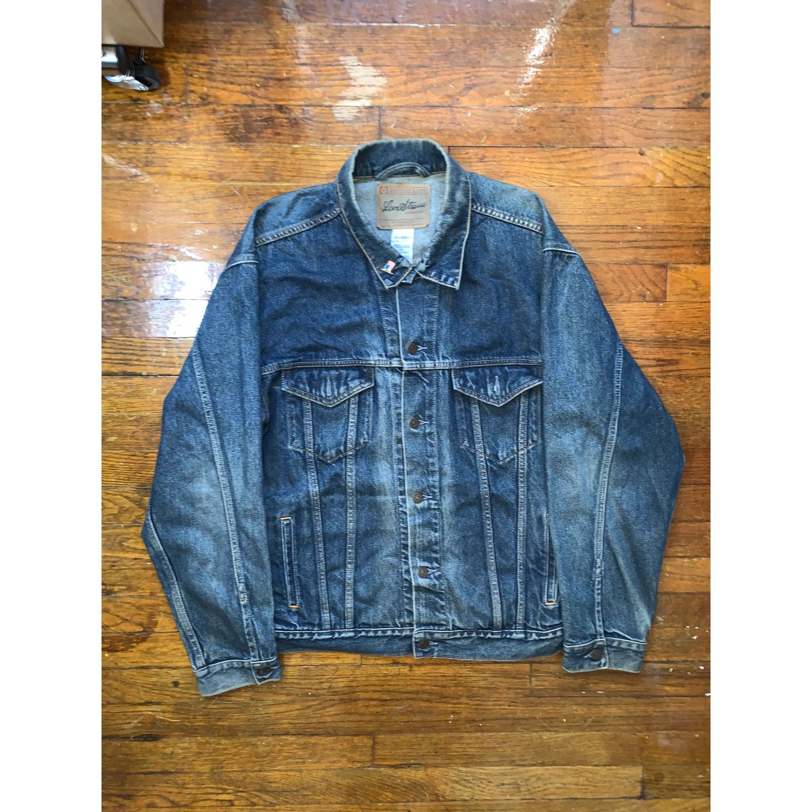 Levi's Levi Strauss Signature Denim Jacket Mens XL Medium Dark Wash Size US XL / EU 56 / 4 - 1 Thumbnail