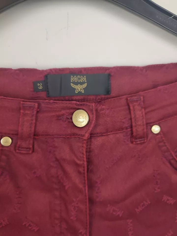 MCM Vintage MCM LOGO Monogramm ALL OVER Stretch Jeans size 29 Size 29" - 6 Thumbnail