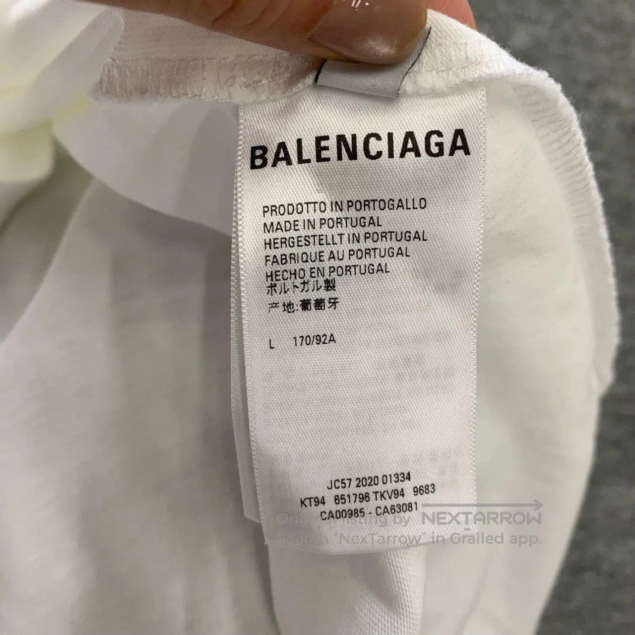 Balenciaga Balenciaga White Globe Long Sleeve Top. Size US L / EU 52-54 / 3 - 5 Thumbnail