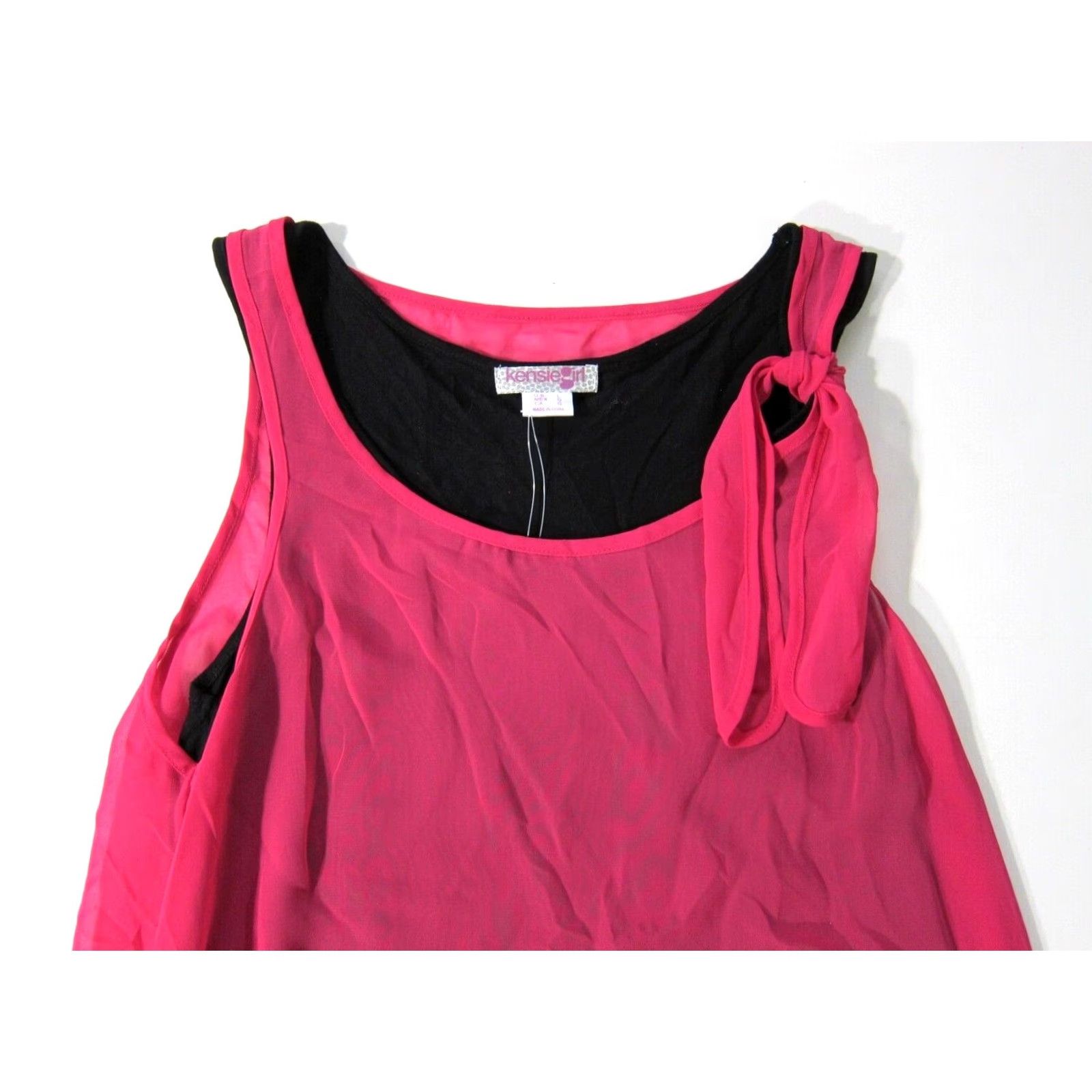Vintage Kensie Girl NWT Shift Tank Dress Tunic Pink L Large Sleeveless Dress Women Size L / US 10 / IT 46 - 3 Thumbnail