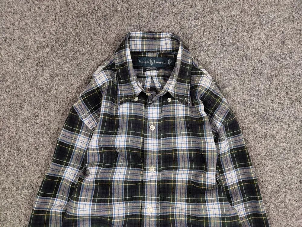 Polo Ralph Lauren Vintage 90's Polo Ralph Lauren American plaid Flannel Shirt Size US M / EU 48-50 / 2 - 2 Thumbnail